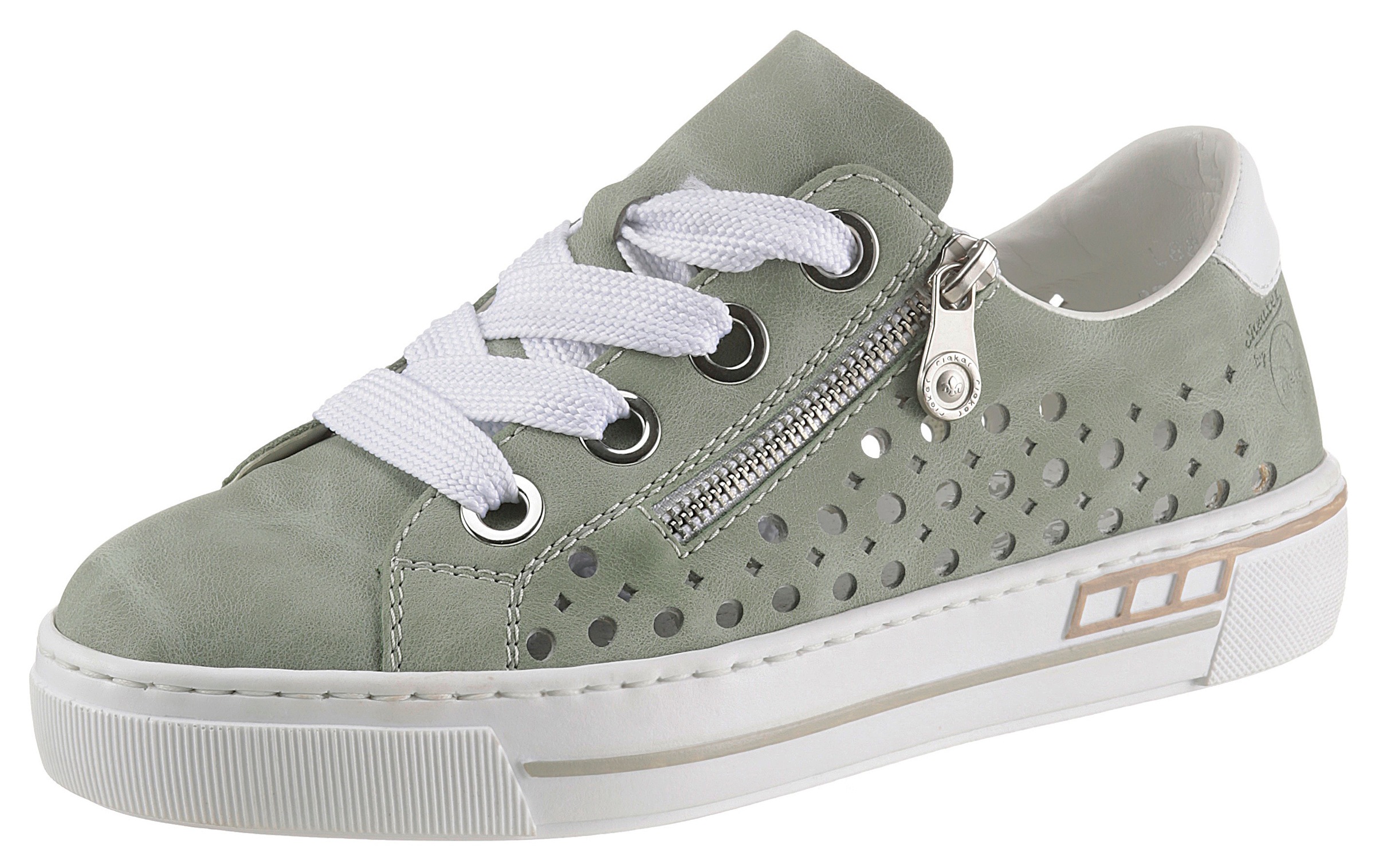 Rieker Plateausneaker, mit Lochmusterung seitlich