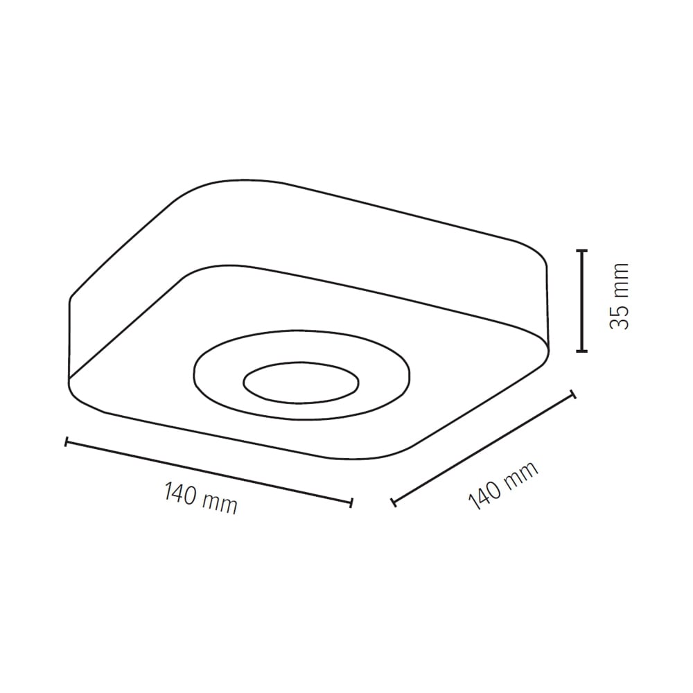 SPOT Light LED Deckenleuchte »COOL«, 1 flammig, aus echtem Beton, LED-Module inklusive, Handgemacht, Made in EU