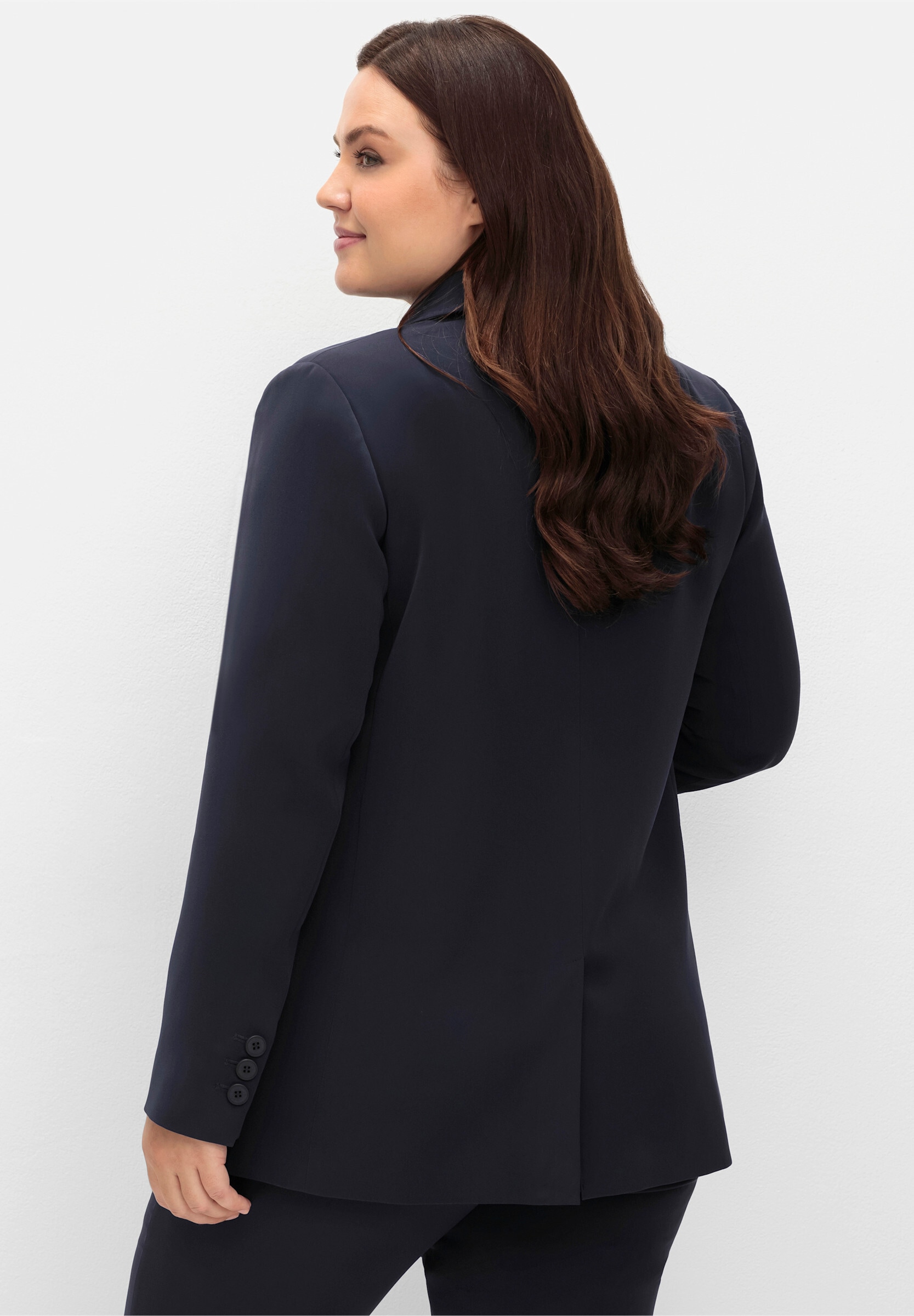 Sheego Blusenblazer »Blazer Blazer mit Reverskragen« in taillierter Form, mit Schlitz hinten