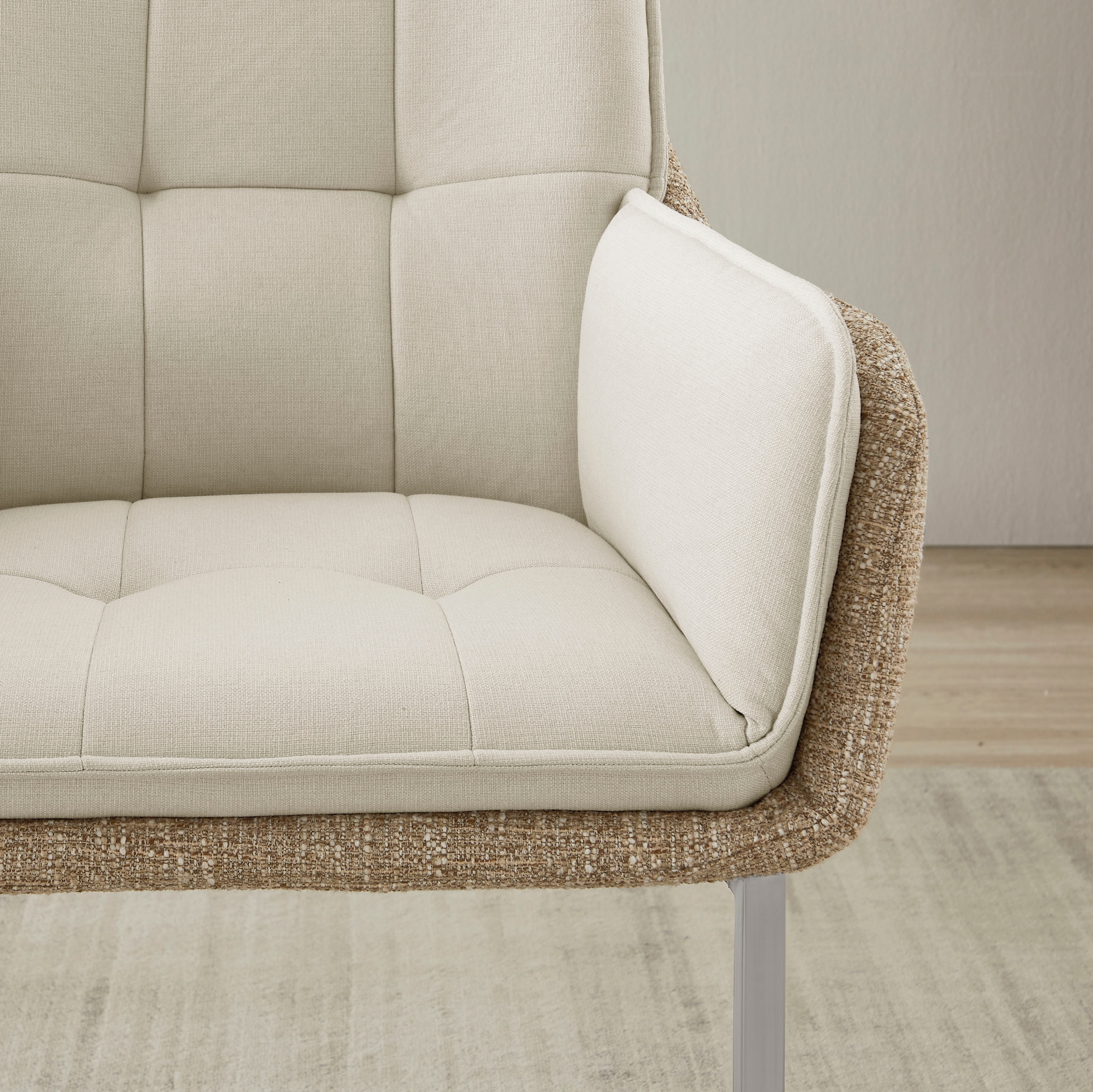 PLACES OF STYLE Esszimmerstuhl »Durham, TOPSELLER!, OTTOs Choice« () 2er-Set in modernem Design, Sitz und Rücken gepolstert