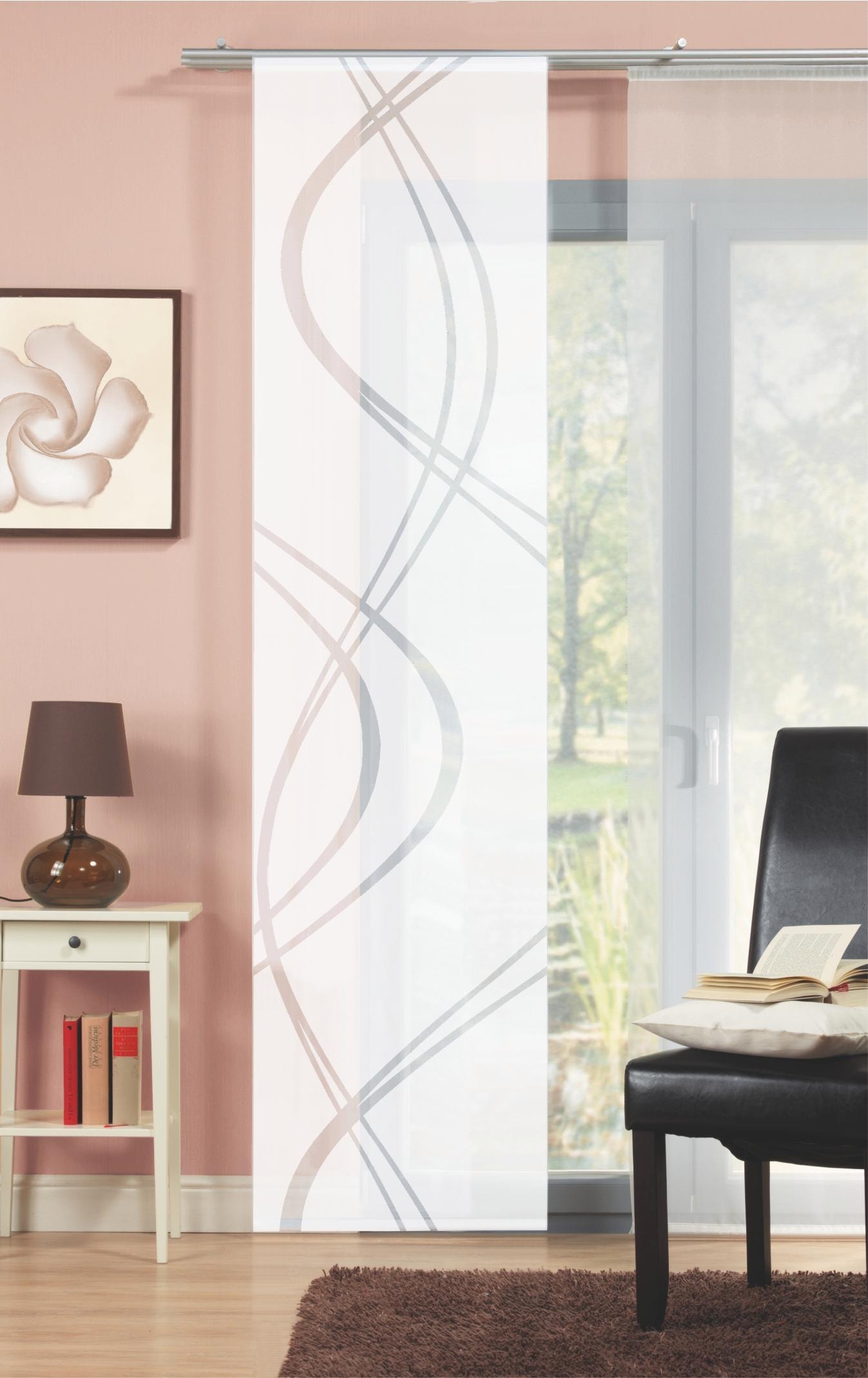 HOME WOHNIDEEN Schiebegardine »TIBERIO« Paneelwagen 1 Stk. tlg. HxB: 245x60, blickdichter Dekostoff