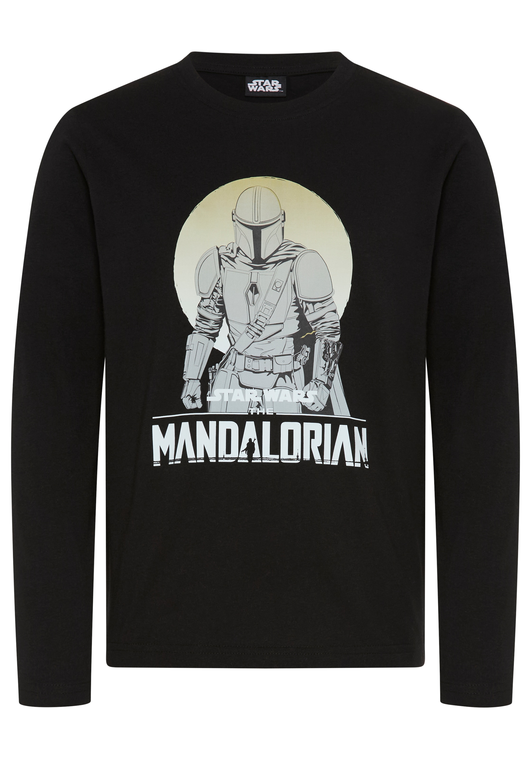 KIDSWORLD Langarmshirt »STAR WARS: MANDALORIAN Shirt, Disney« Basic-Passform, Langarm, modischer Stil, mit Rundhalsausschnitt