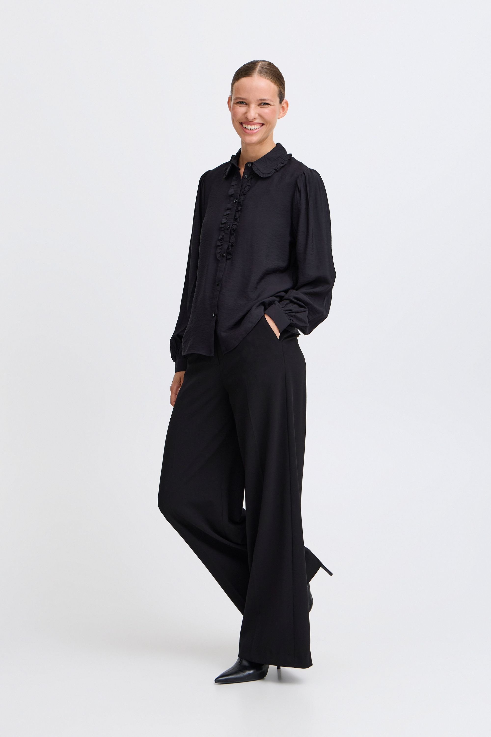 b.young Tunika »Langarmbluse BYIBINE FRILL SHIRT«
