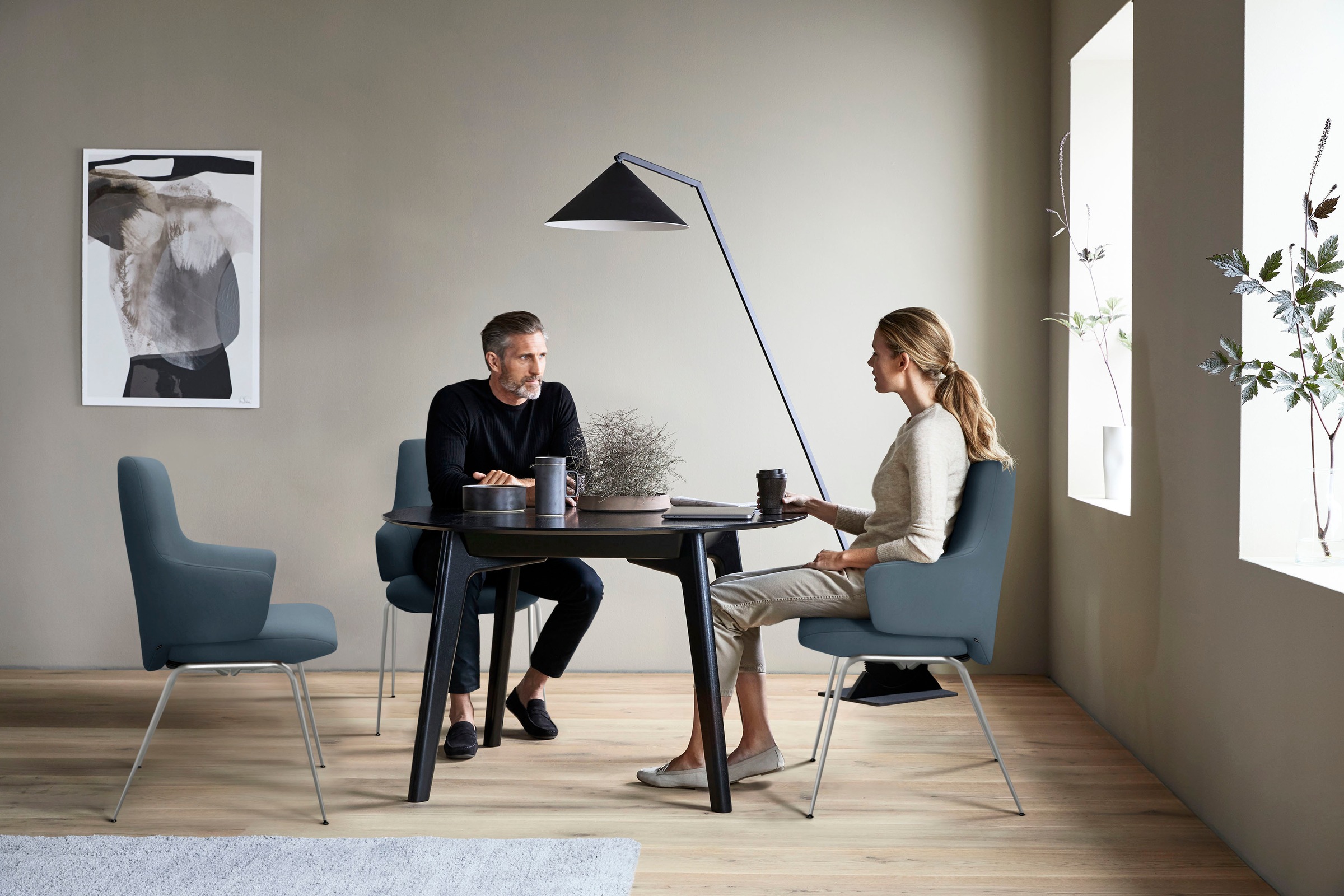 Stressless® Polsterstuhl »Laurel« () Low Back mit Armlehne, Größe L, mit Beinen aus Stahl in Chrom matt