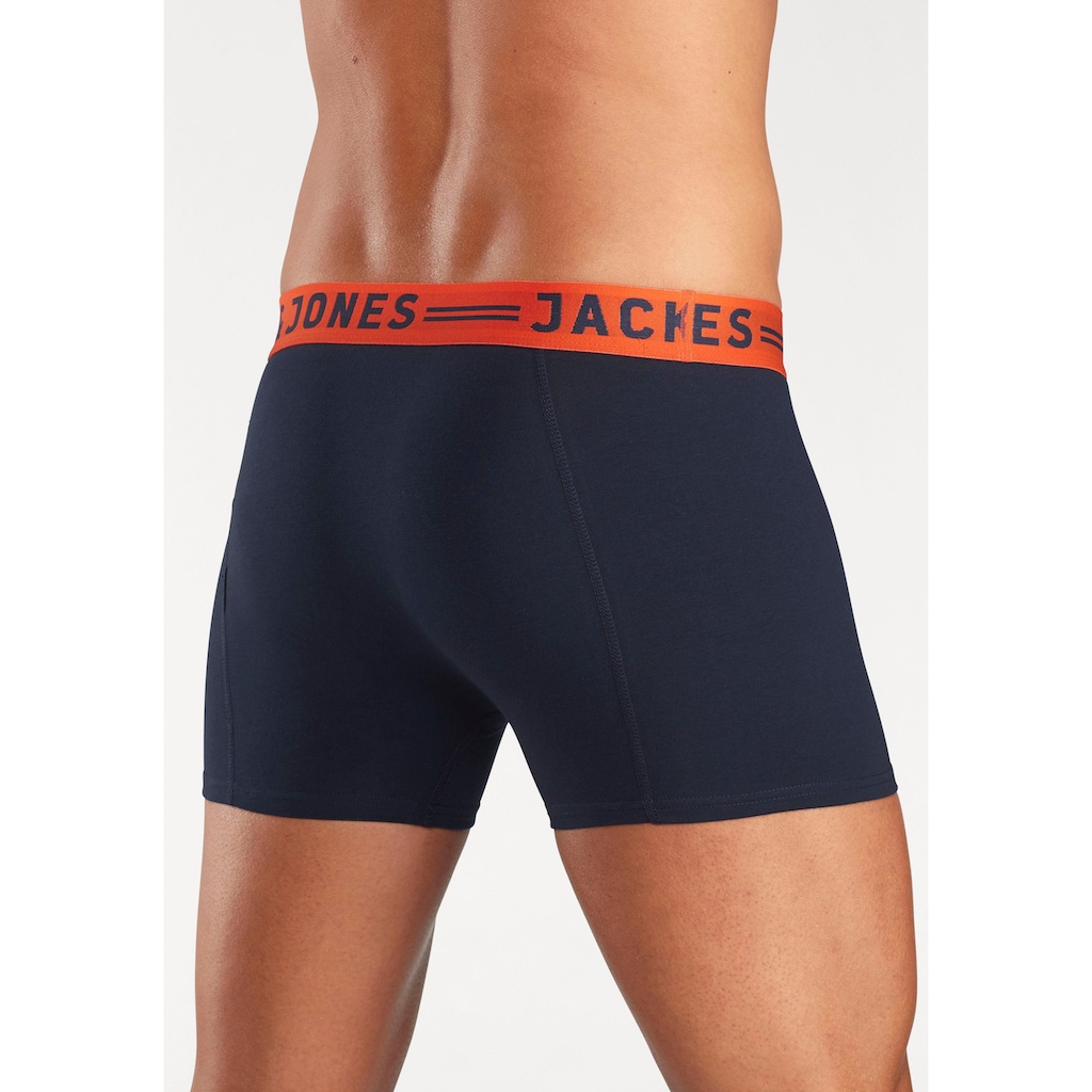 Jack & Jones Boxer »JAC Lichfield Trunks«, (Packung, 3 St.), mit kontrastfarbigem Bund