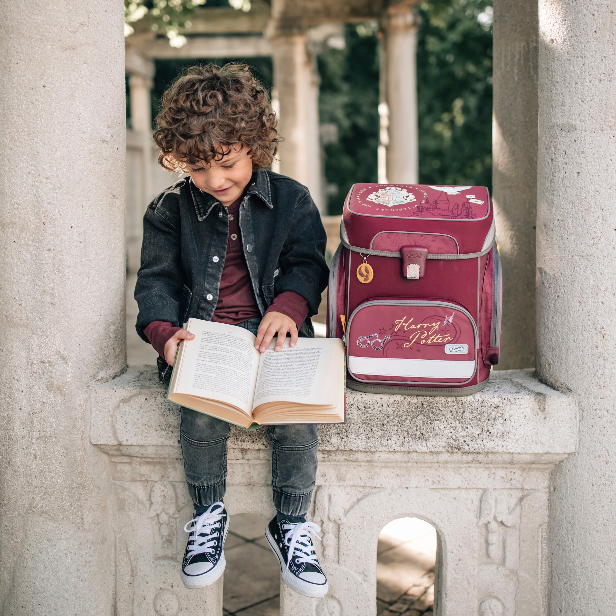 Scooli Schulranzen »EasyFit, Harry Potter II«, Reflektoren