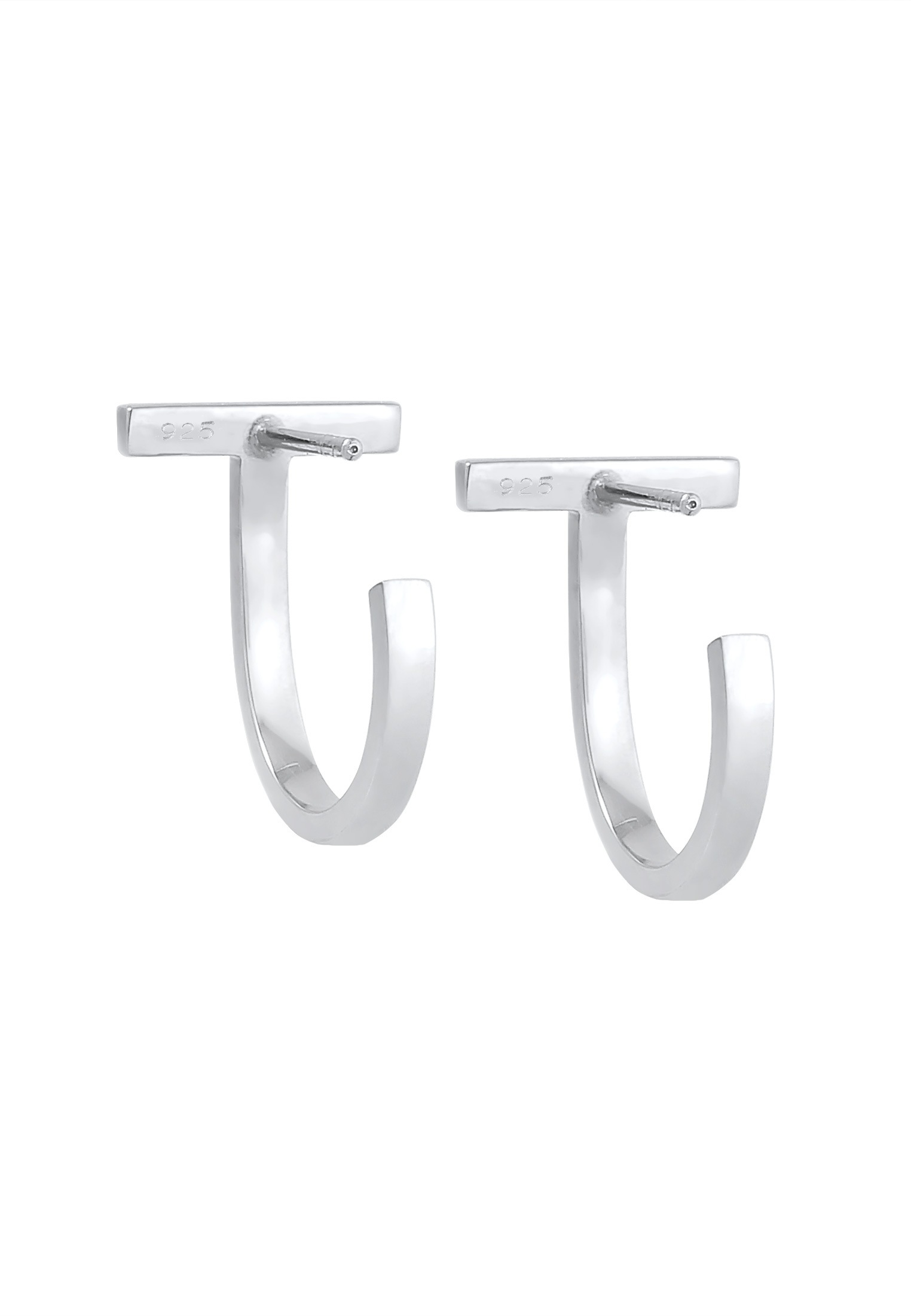 Elli Paar Ohrstecker »Ohrringe Creole Stab Geo Minimal 925 Silber«