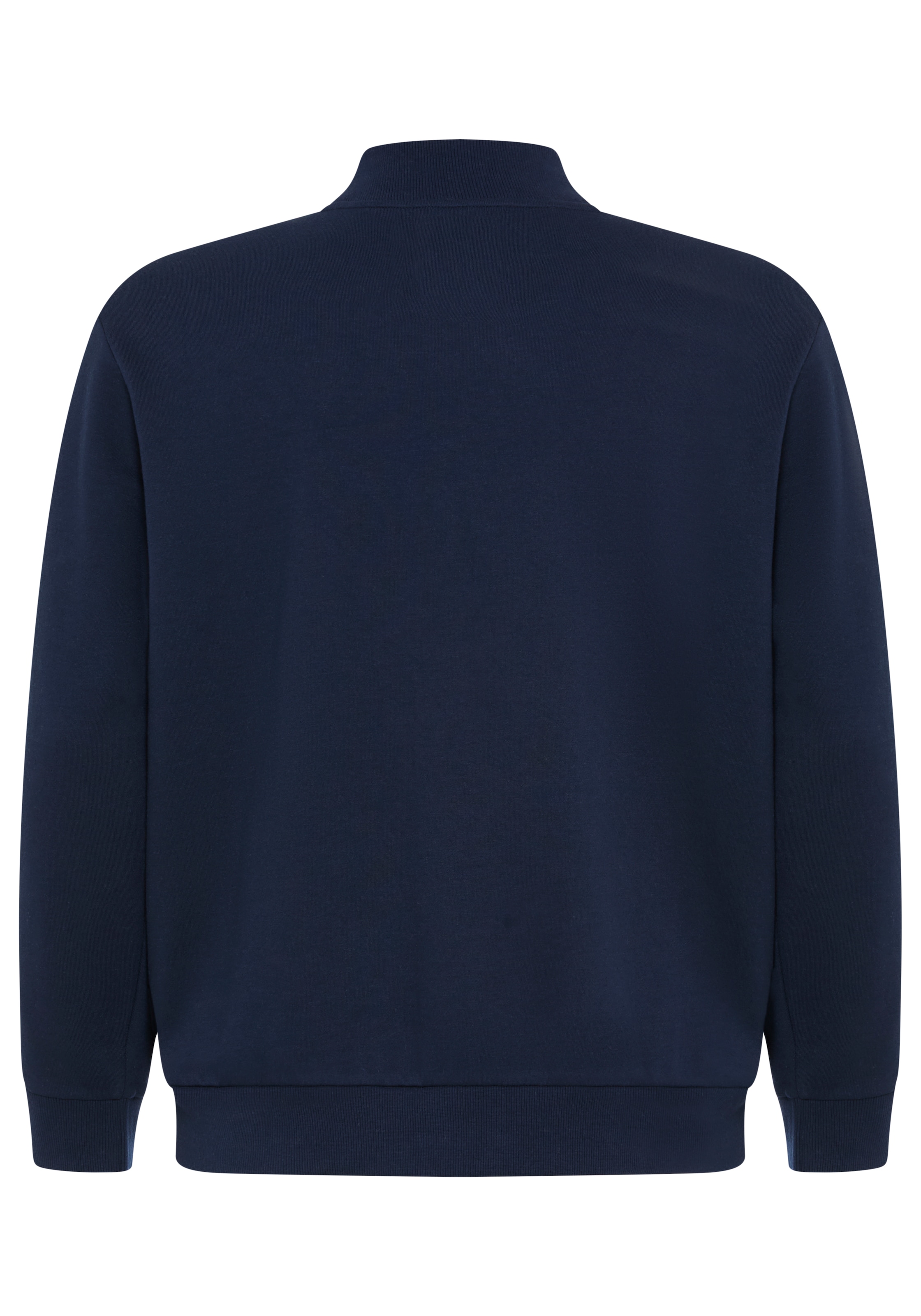 Man's World Plus Sweatjacke aus angerauter Sweatware, Regular Fit, Langarm-Design