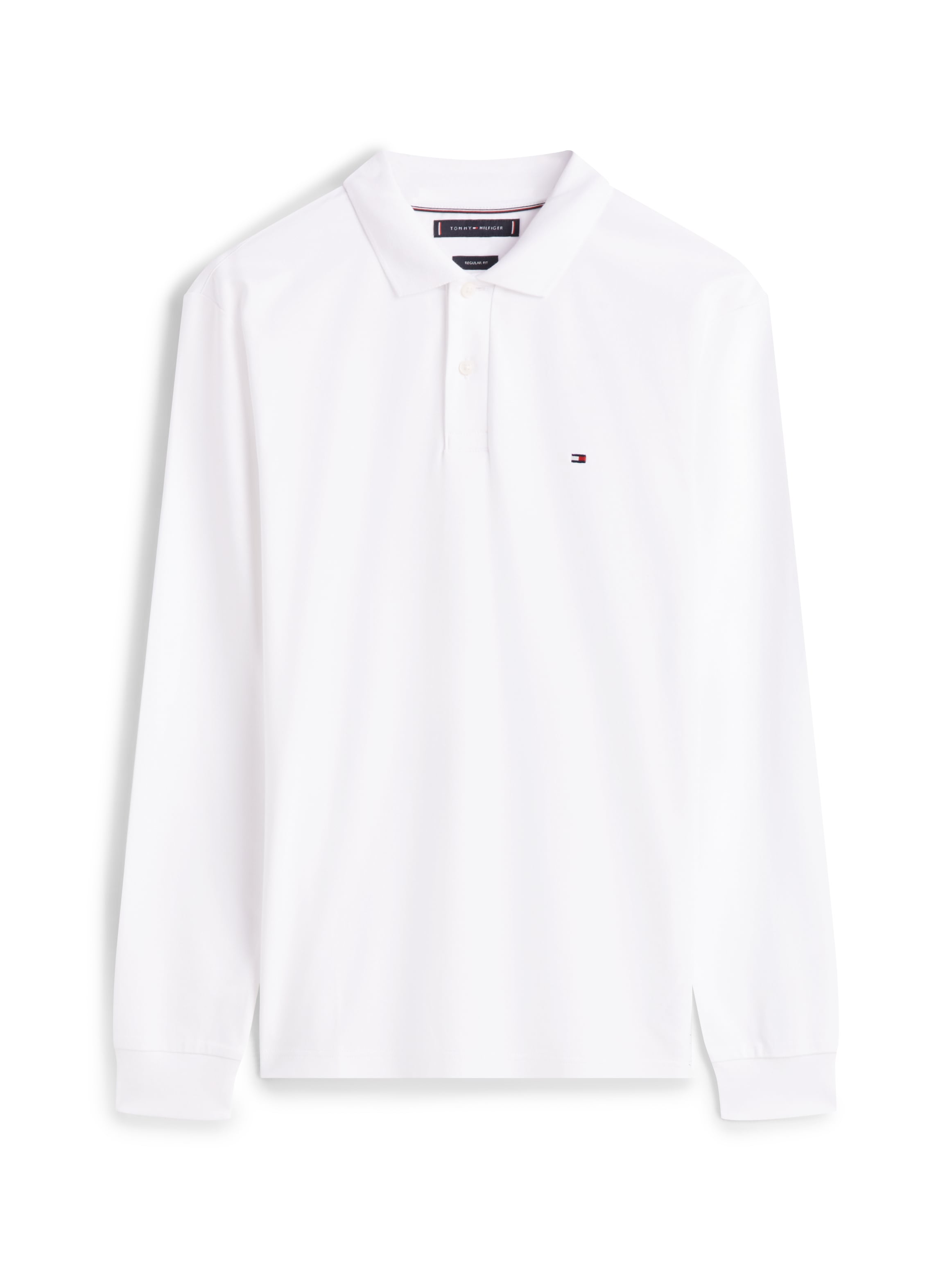 Tommy Hilfiger Langarm-Poloshirt »L/S LIQUID COTTON REG POLO mit Jersey und Markenlabel« unifarben, casual, regular fit, Baumwolle, Polokragen