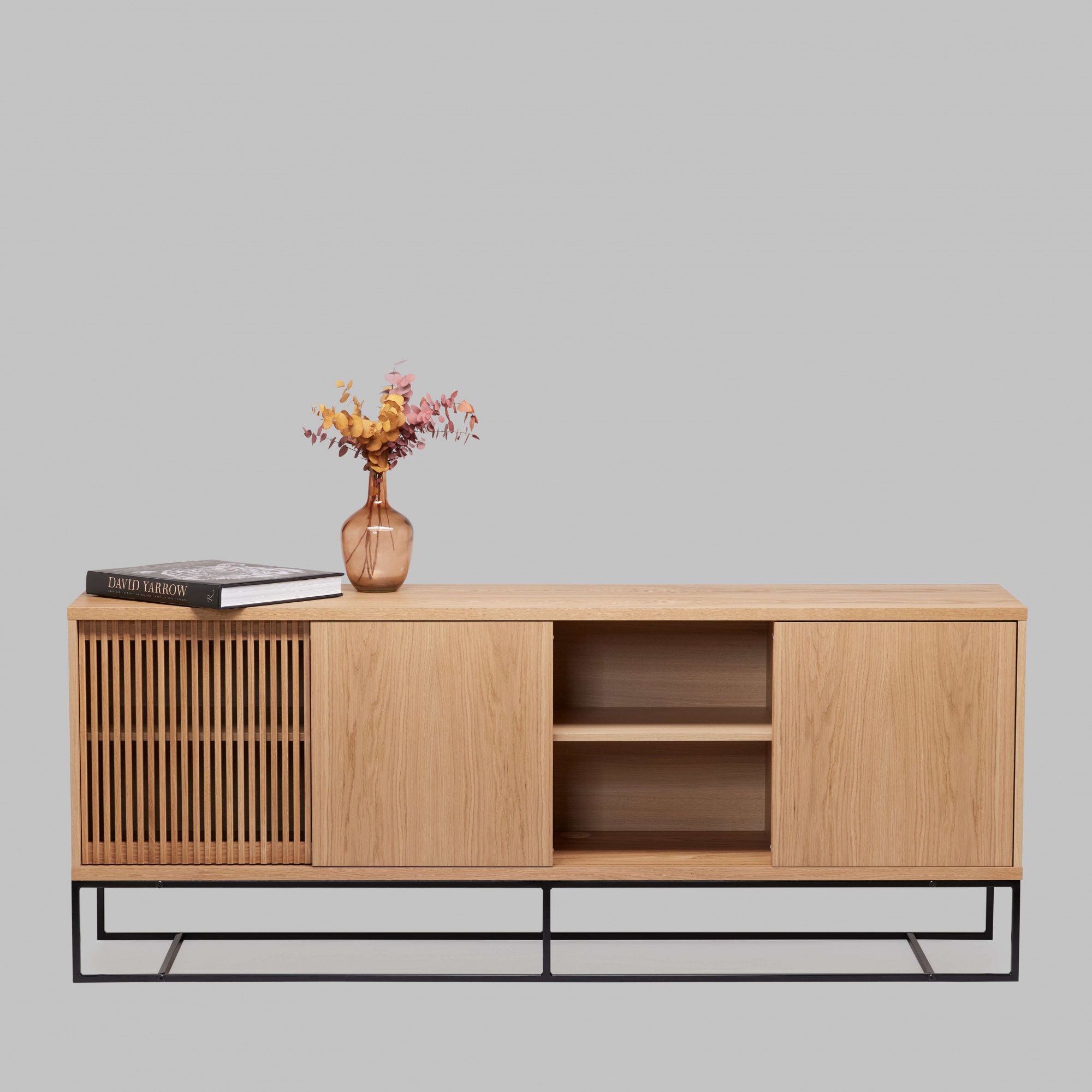 Woodman Sideboard »Ende«, Kommode, teilmassiv, Metallfüße, Breite 188 cm, FSC®