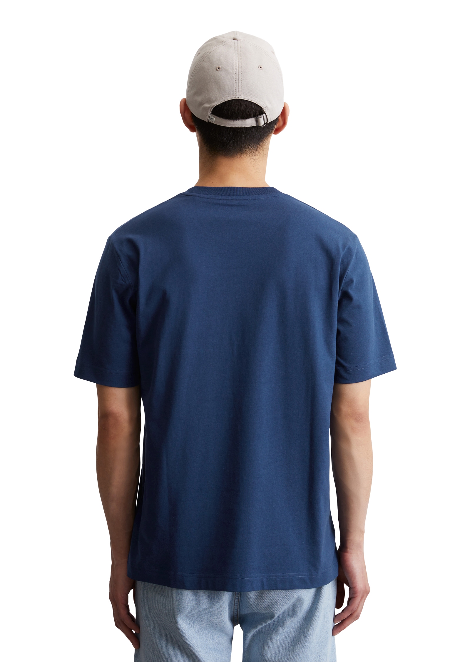 Marc O'Polo T-Shirt, ein kleines, dezentes Logo in Kontrastfarbe ziert die Brust