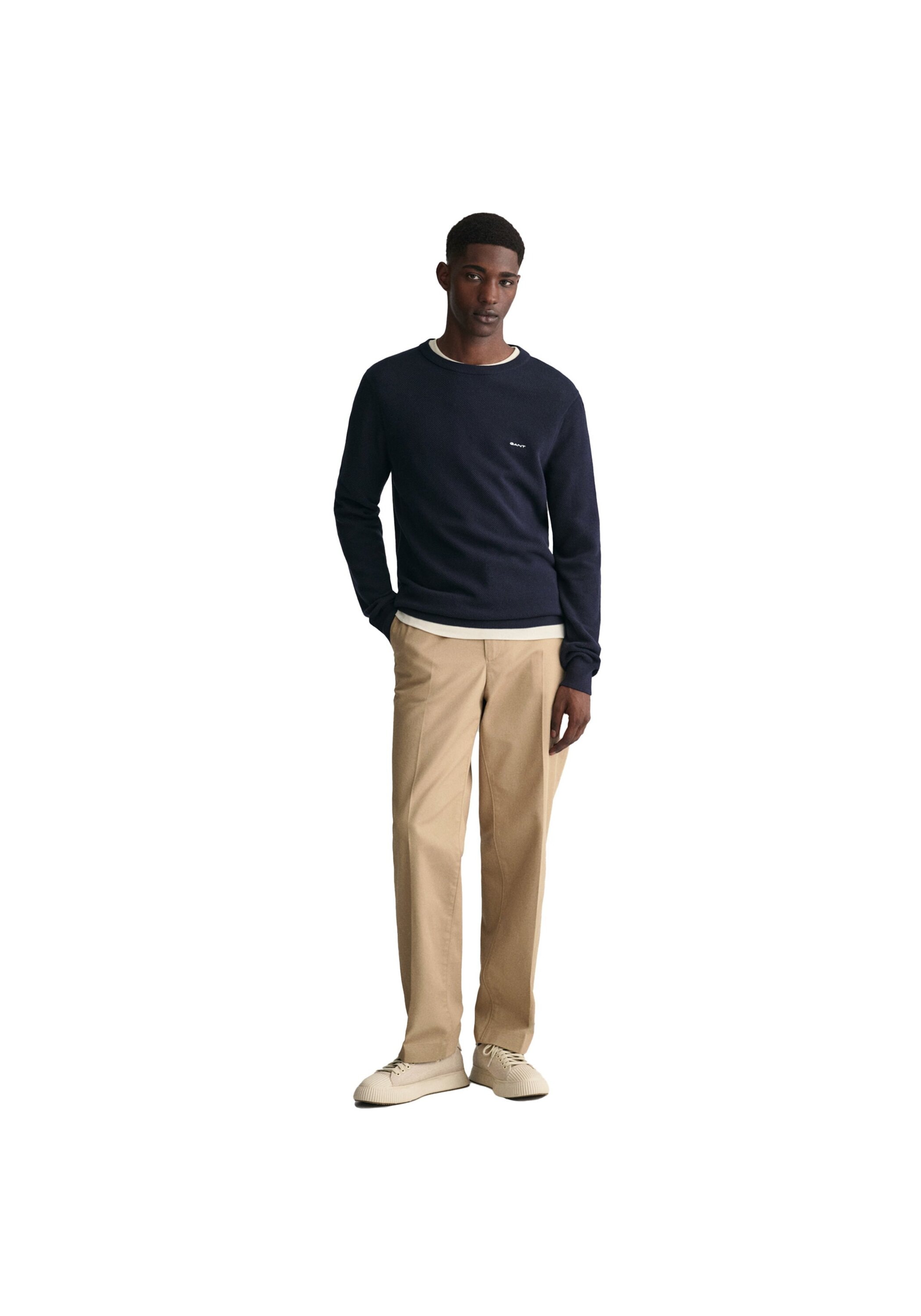Gant Sweater »Strickpullover COTTON PIQUE C-NECK«