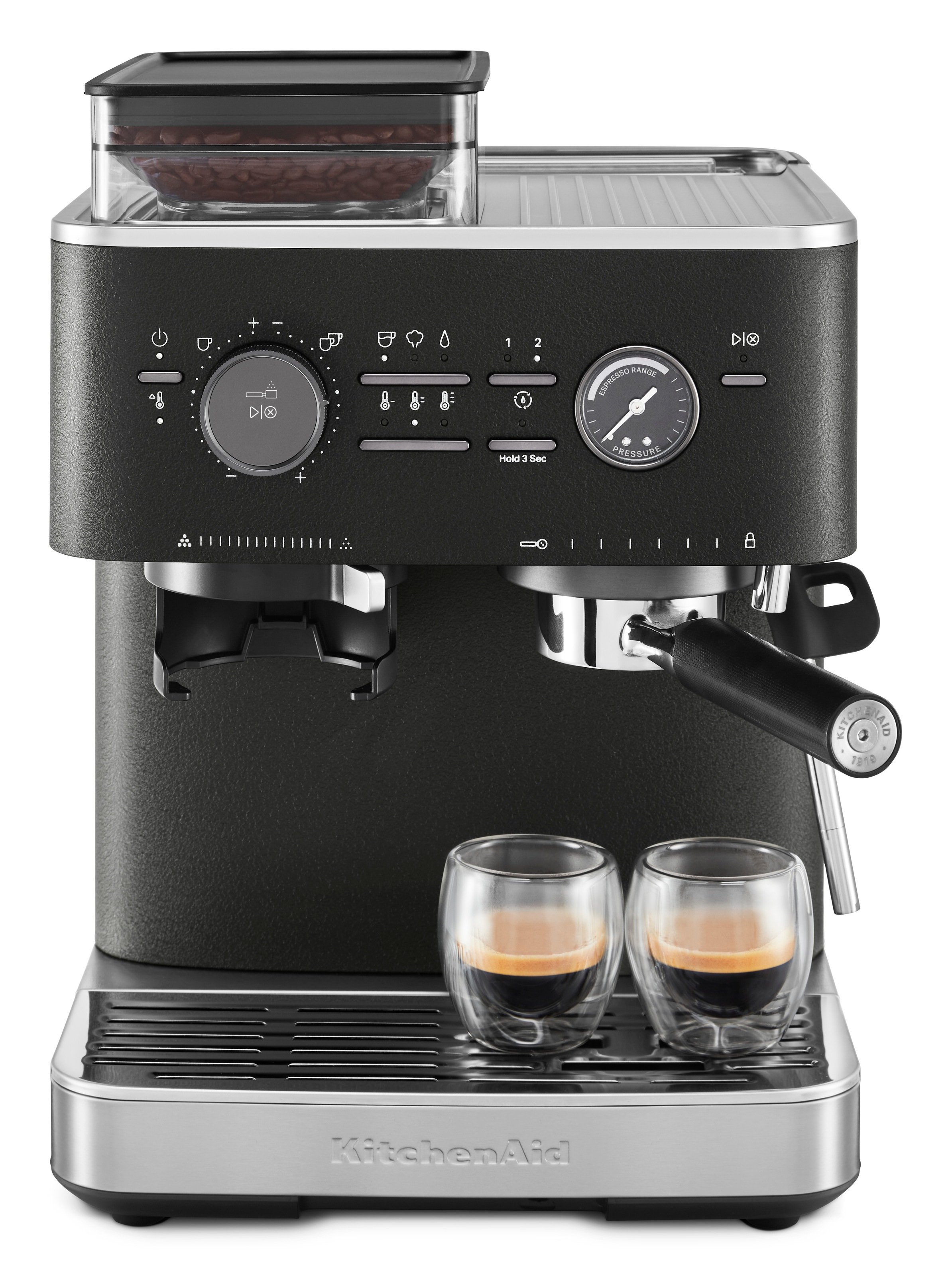 KitchenAid Espressomaschine »5KES6551EBK«, Siebträger mit Mühle