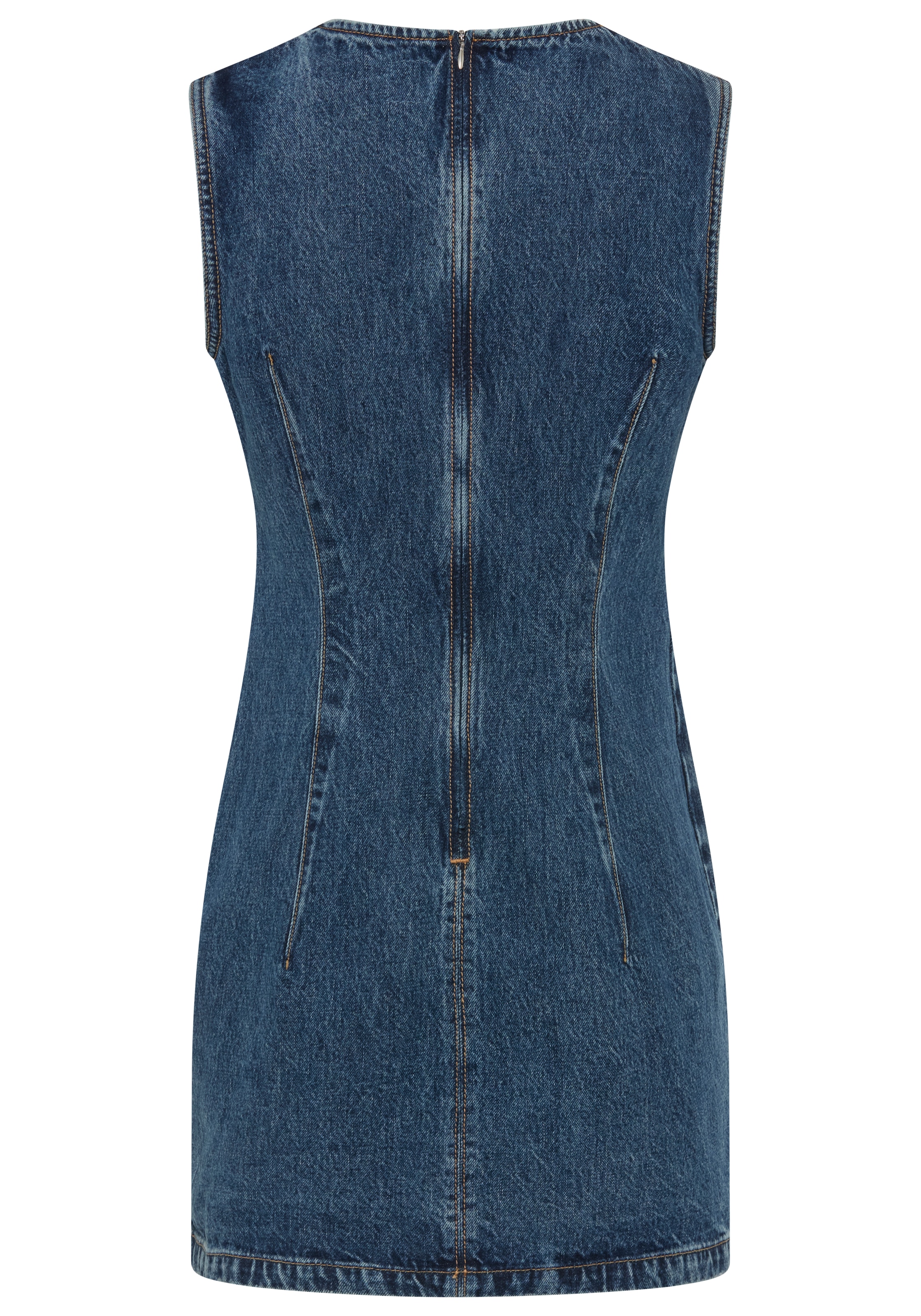 HUGO »Glimmer« mit formgebenden Abnähern, Baumwoll-Denim