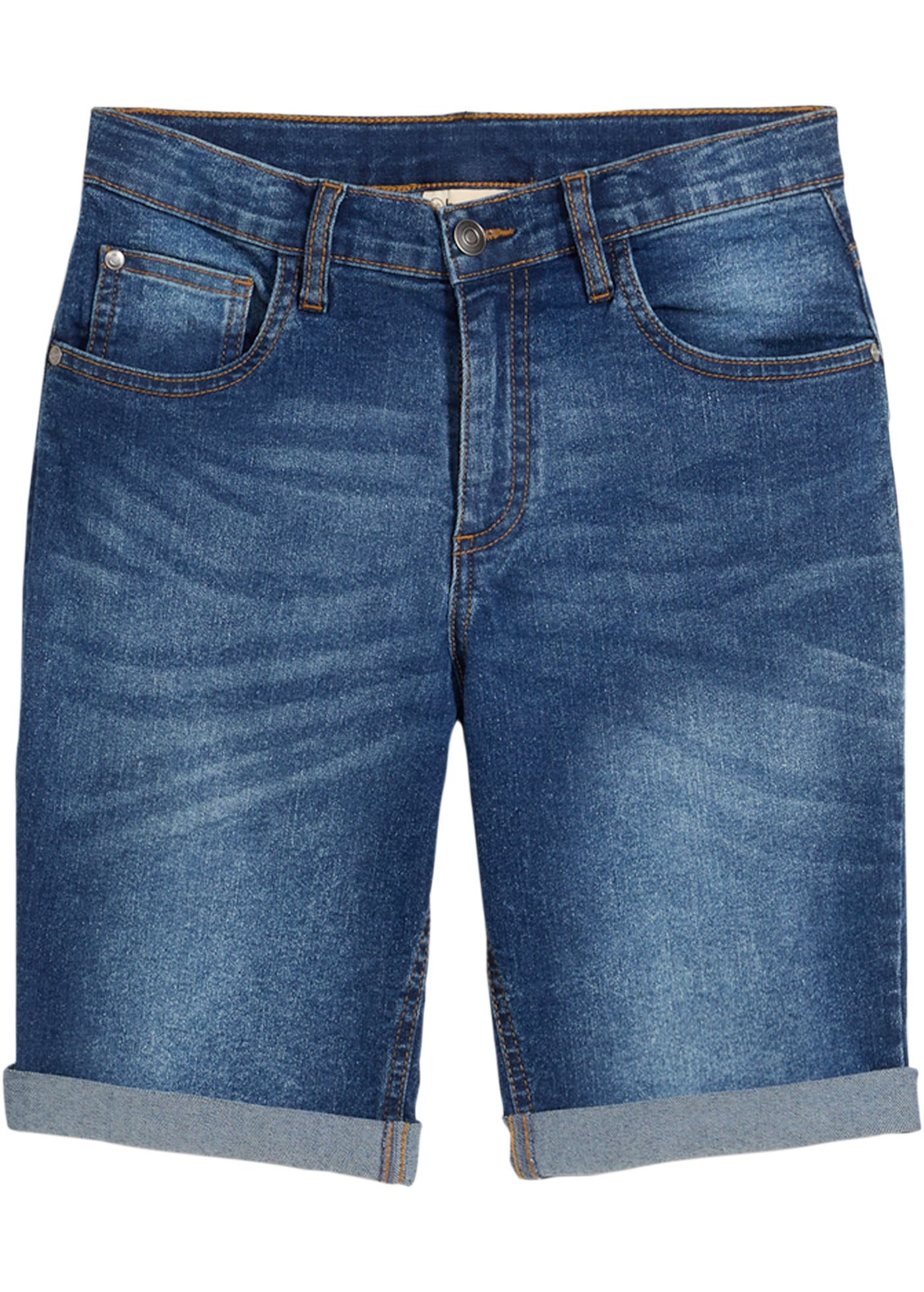 bonprix Bermudas  aus Stretch-Material, Slim fit Passform, verstellbarer Taillenbund