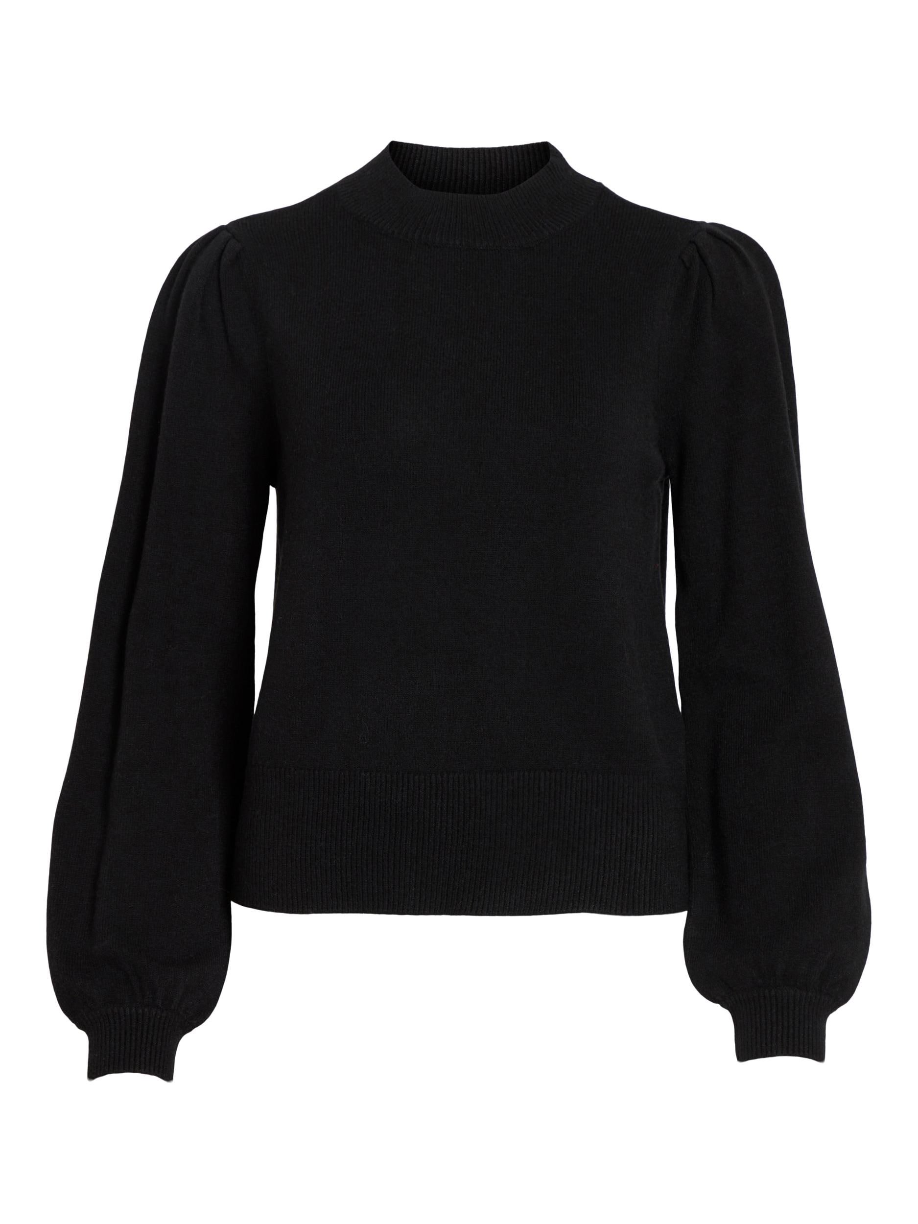 Vila Rundhalspullover »VIRIL TURTLE-NK BALLOON L/S TOP - NOOS« Materialmix, regular fit