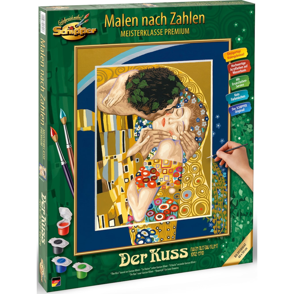 Schipper Malen nach Zahlen »Meisterklasse Premium - Der Kuss nach Gustav Klimt (1862 - 1918)«