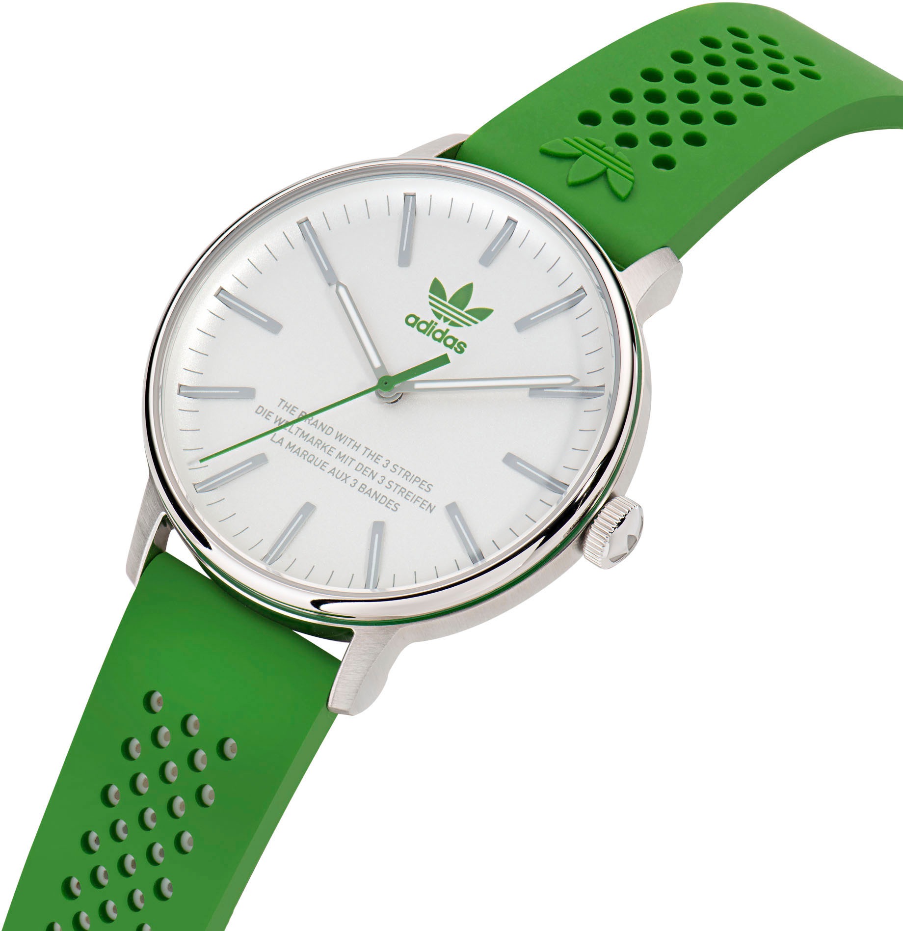 adidas Originals Quarzuhr »CODE ONE 3H«, Armbanduhr, Damenuhr, Herrenuhr, unisex, analog, Silikonarmband