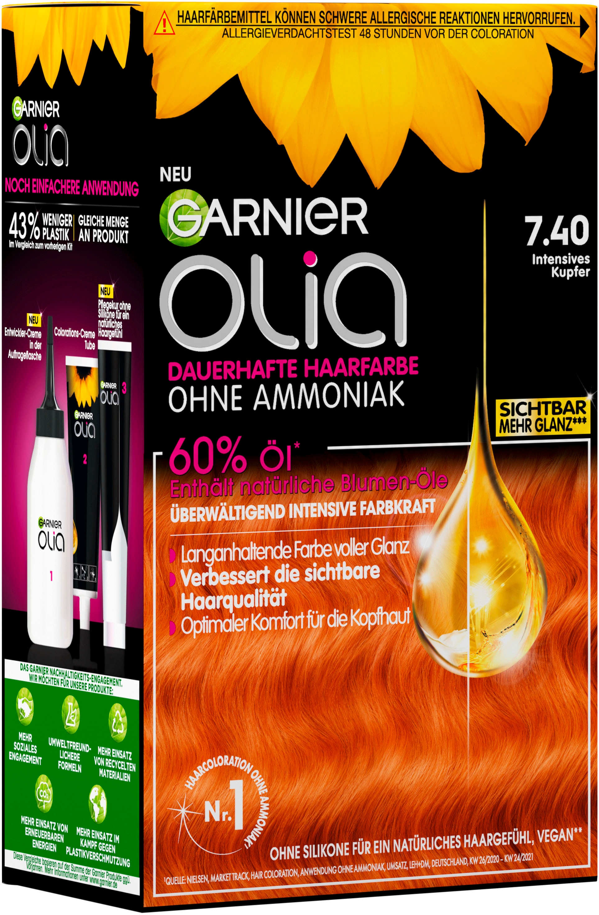 GARNIER Coloration »Garnier Olia dauerhafte bei Haarfarbe«, tlg.) OTTO (Set, 3 kaufen