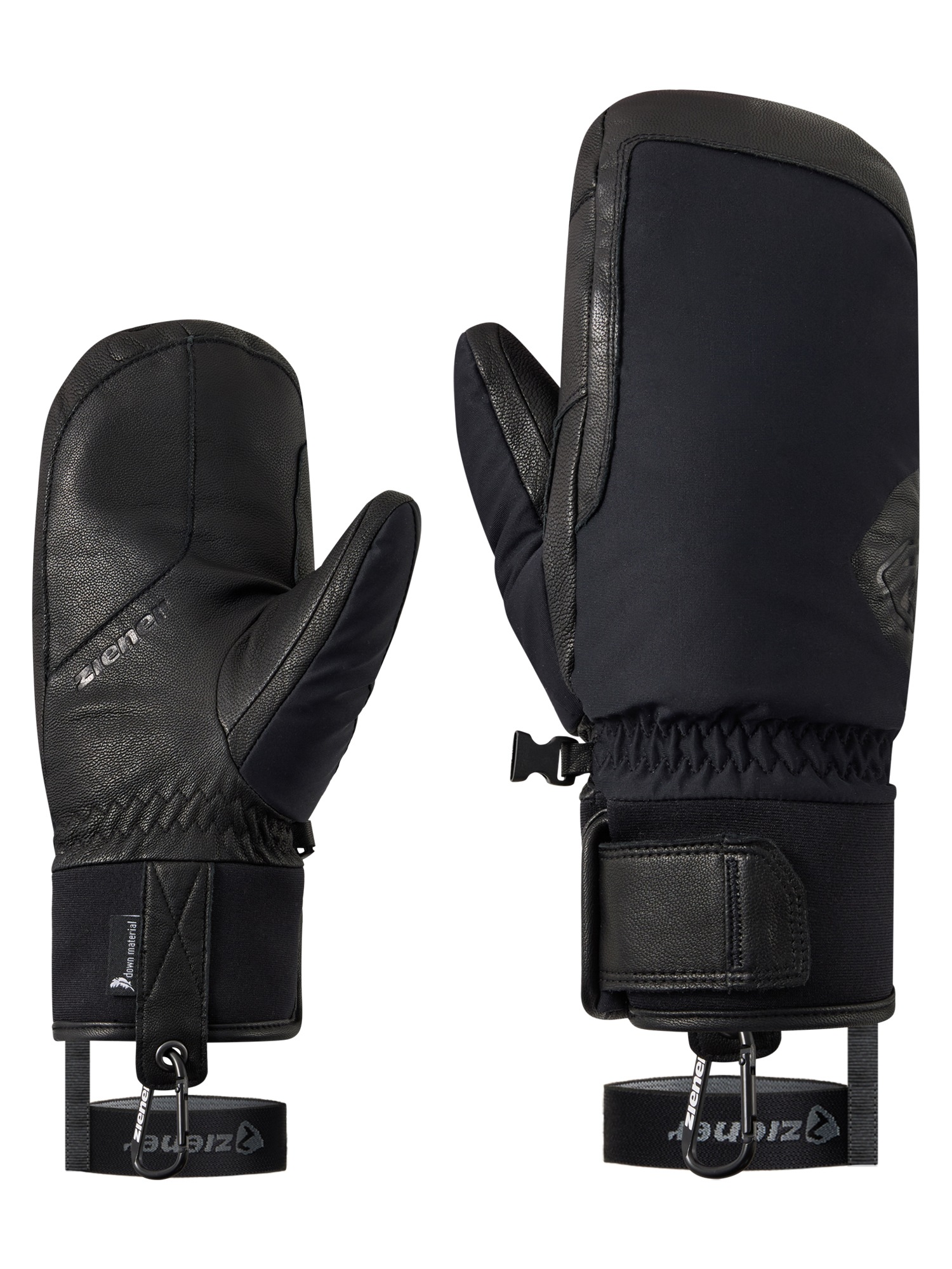 Ziener Fäustlinge »GEFANOS-Z AQUASHIELD® DAUNENFÜTTERUNG« wasserdicht, winddicht, atmungsaktiv, extra warum durch Naturdaune