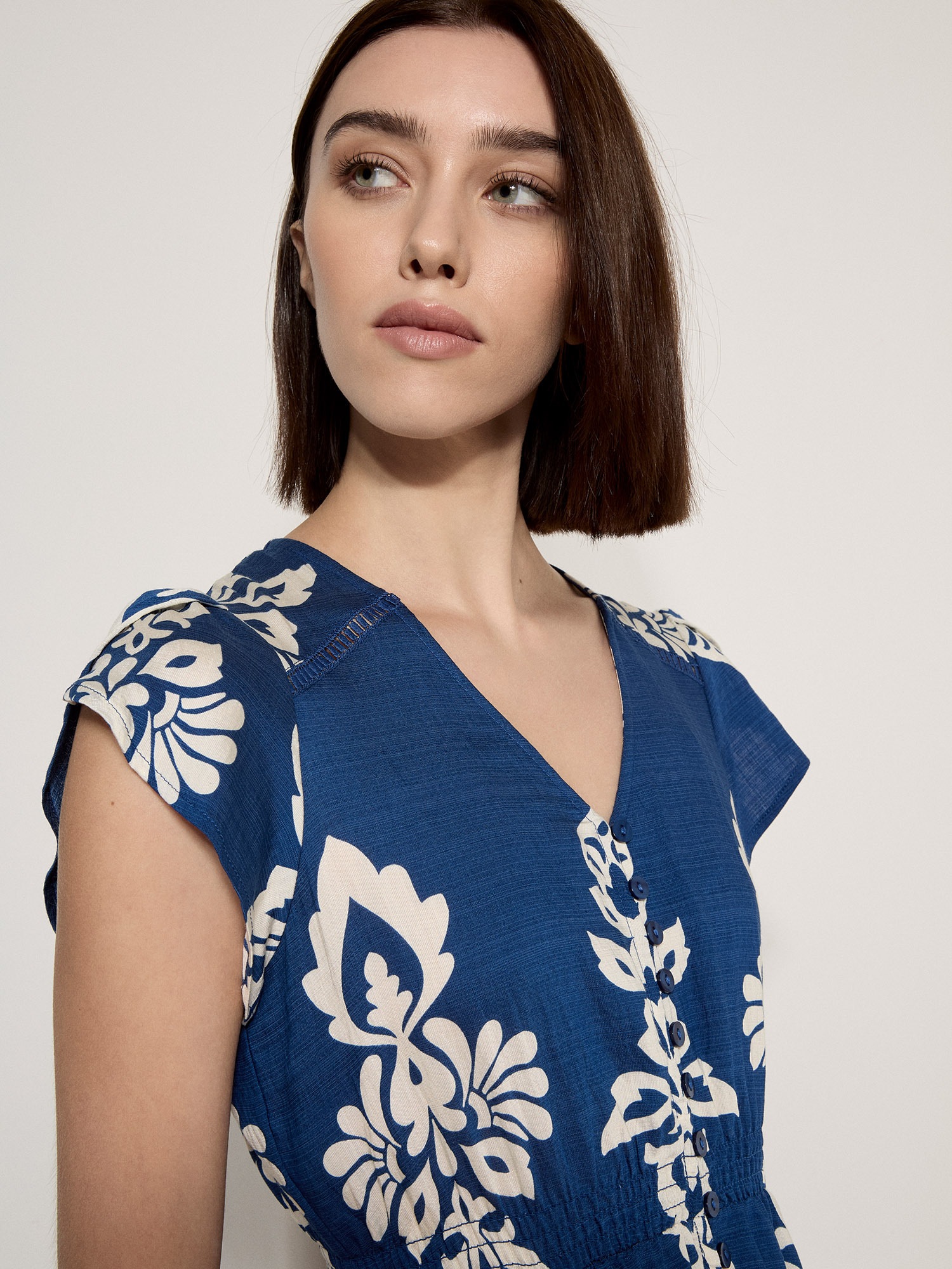 Apricot Midikleid »Midikleid« mit Stickerei