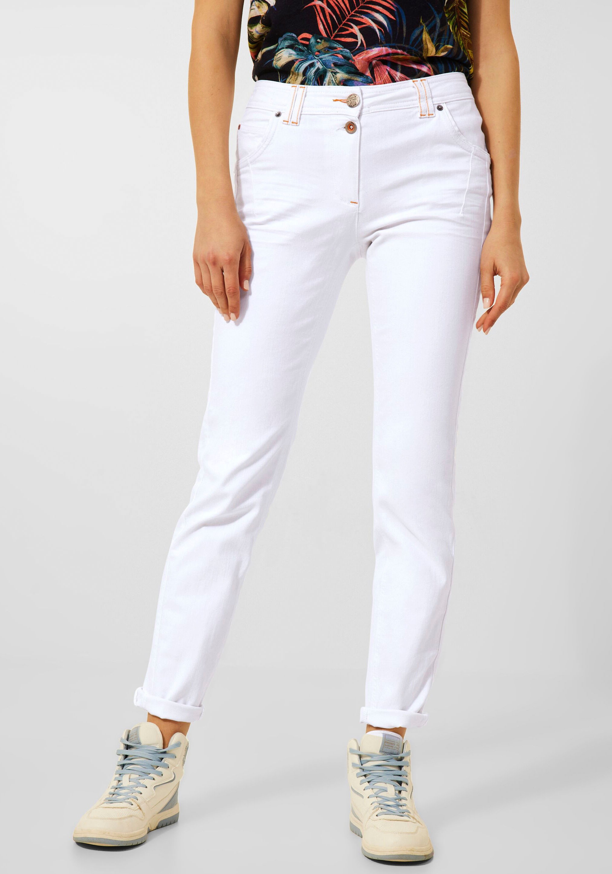 Cecil 5-Pocket-Hose, in Crash-Optik