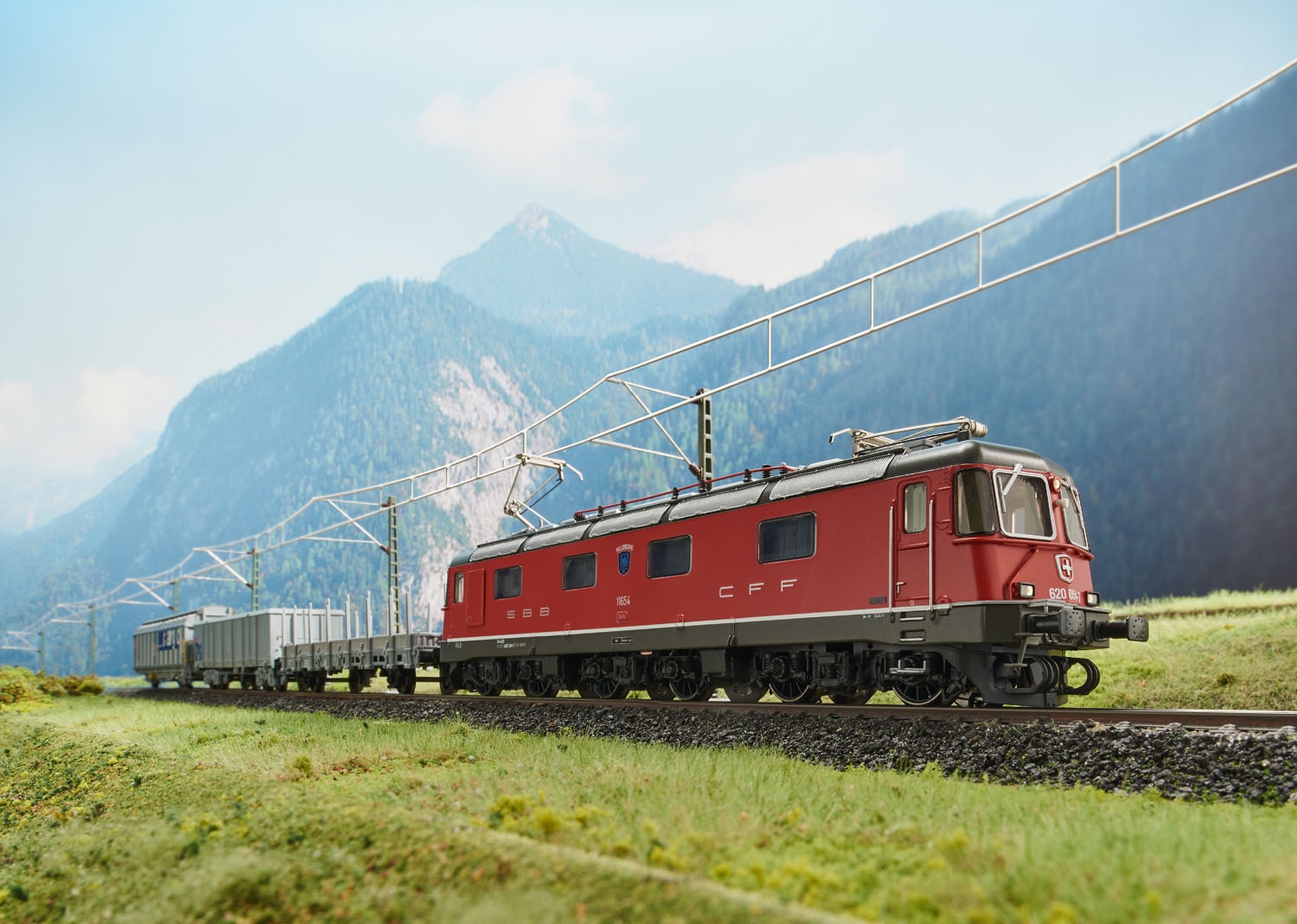 Märklin Modelleisenbahn-Set »Digital-Startpackung "Schweizer Güterzug mit Re 620" - 29488«, mit Licht- und Soundeffekten; Made in Europe