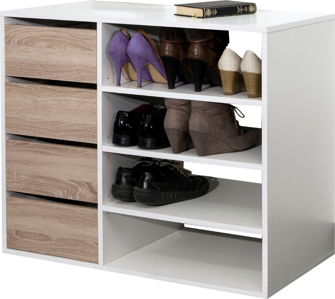 TemaHome Kleiderschrank »Tom«, ausziehbarer Kleiderschrank, Vorhang und viele Fächer, Höhe 181 cm