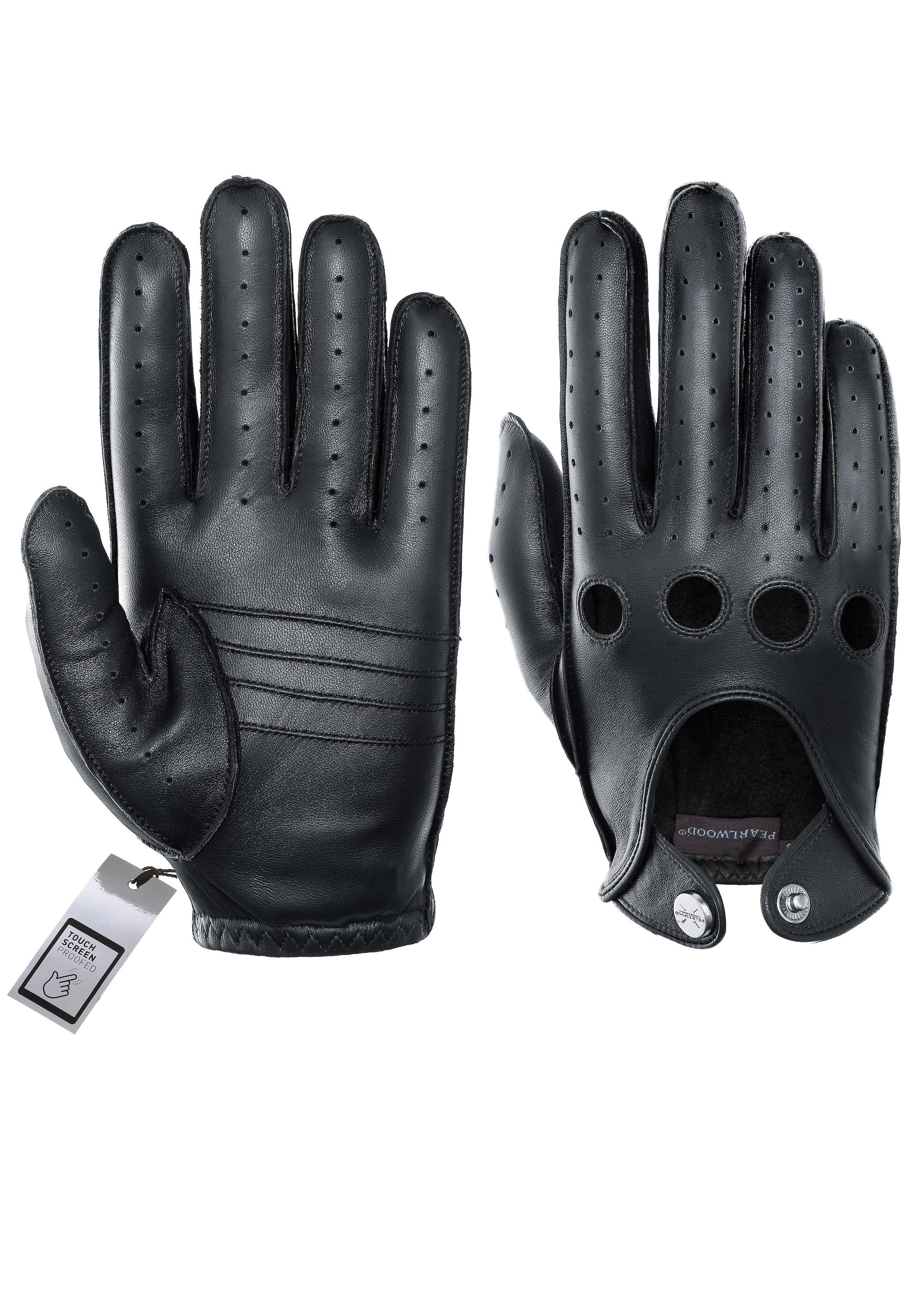 PEARLWOOD Lederhandschuhe, Autofahrerhandschuhe, sicherer Griff bei feuchten Händen