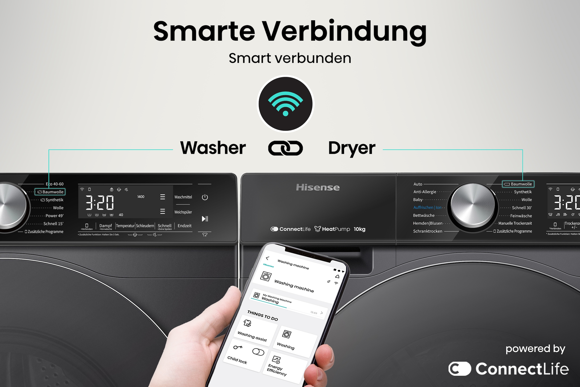 Hisense Wärmepumpentrockner »DH5S102B«, 10 kg