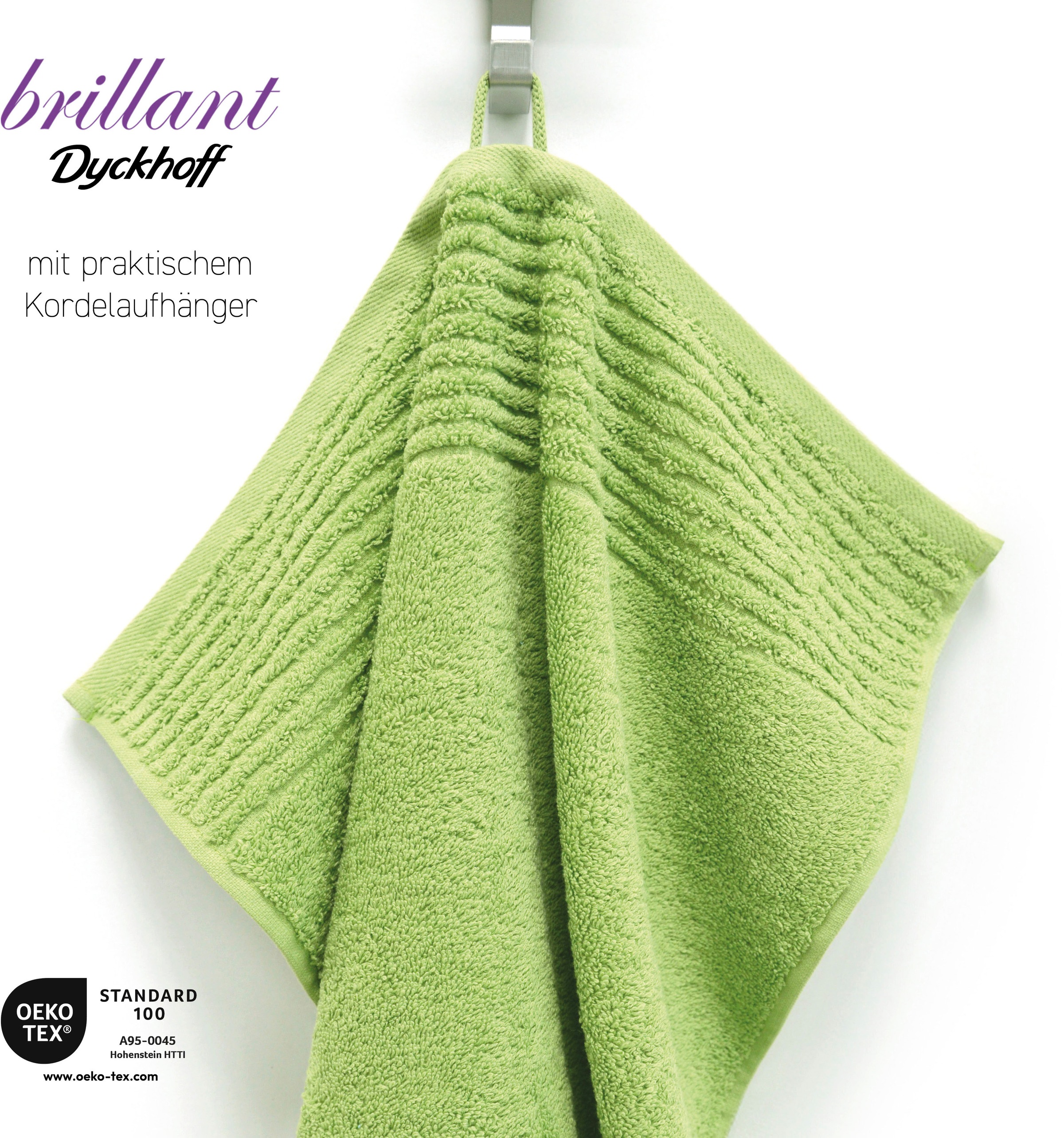 Dyckhoff Handtuch Set »Brillant«, Set, 6 tlg., Walkfrottee, mit Streifenbordüre;4 Handtücher (50x100cm), 2 Duschtücher (70x140cm)