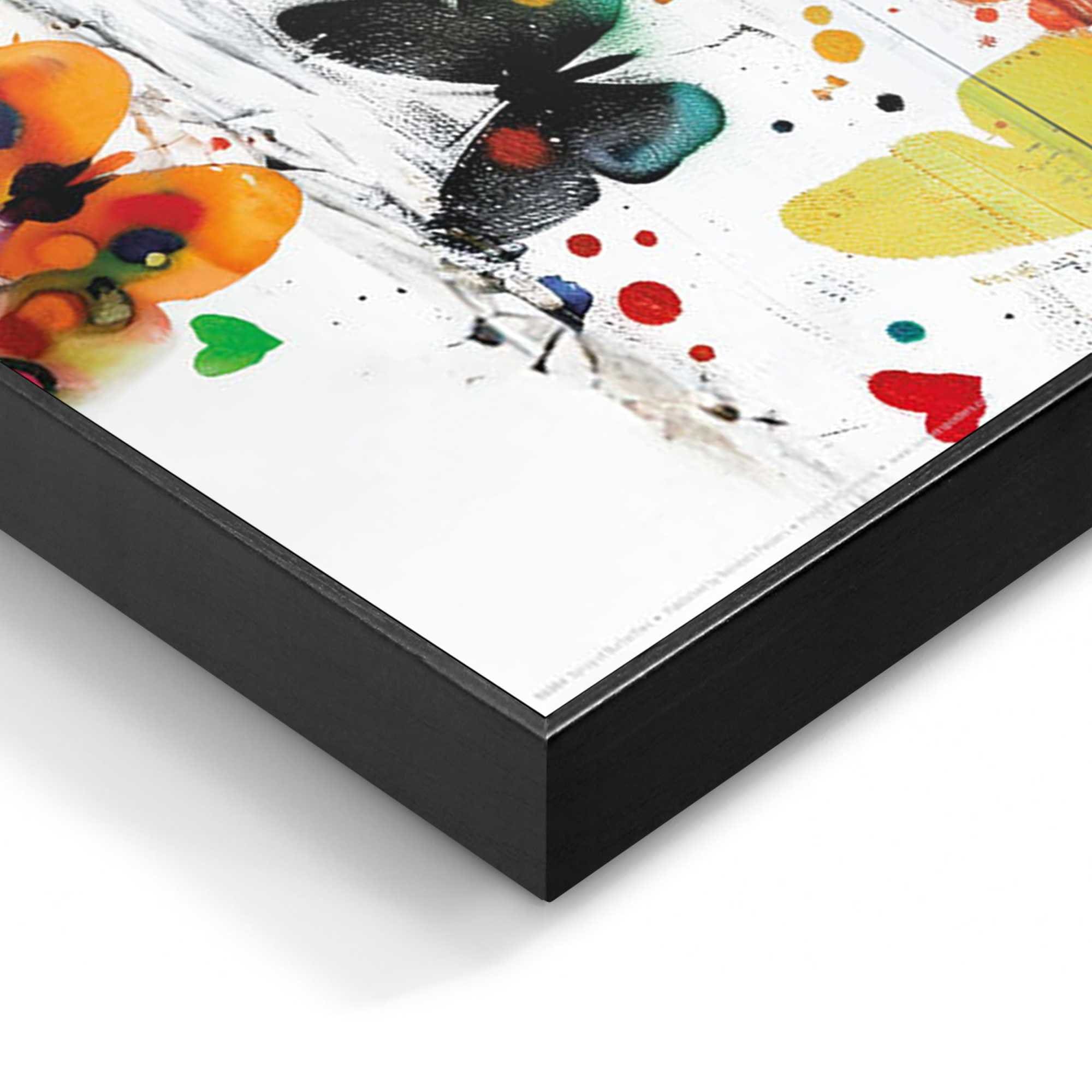 Reinders! Wandbild »Wolke von Schmetterlingen«, Kinderzimmer - Mädchen - Mehrfarbig - MDF - Street Art - 90x60 cm