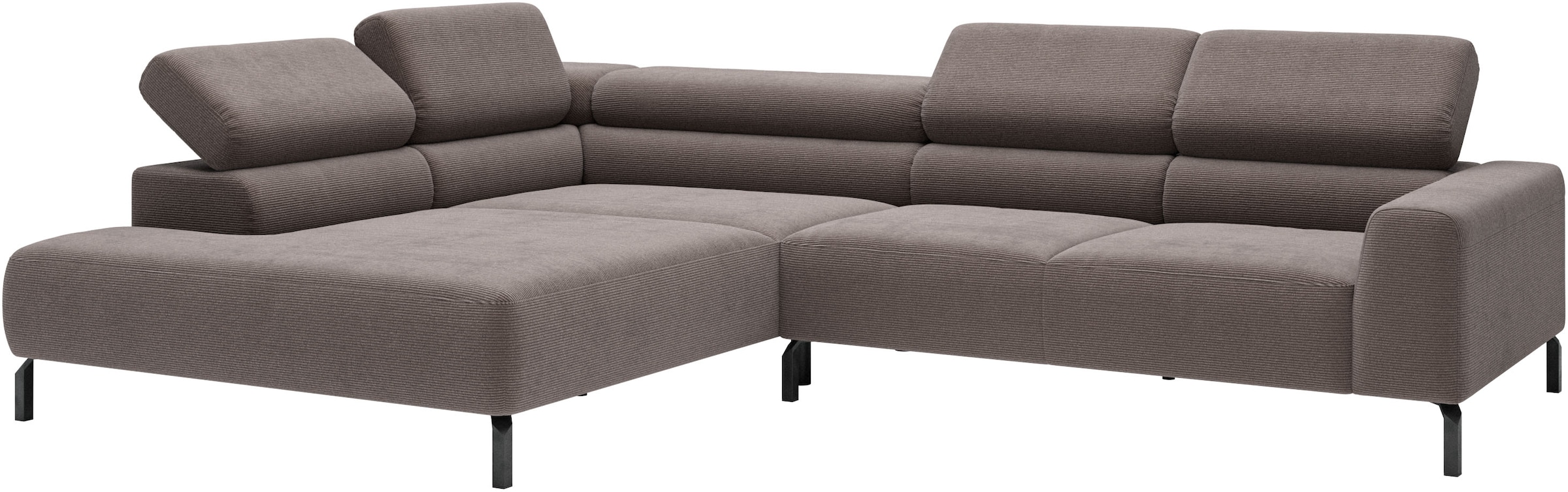 Home affaire Ecksofa »Antonelli, L-Form,  incl. Kopfteilverstellung, Breite 312 cm« wahlweise elektrische Sitztiefenverstellung