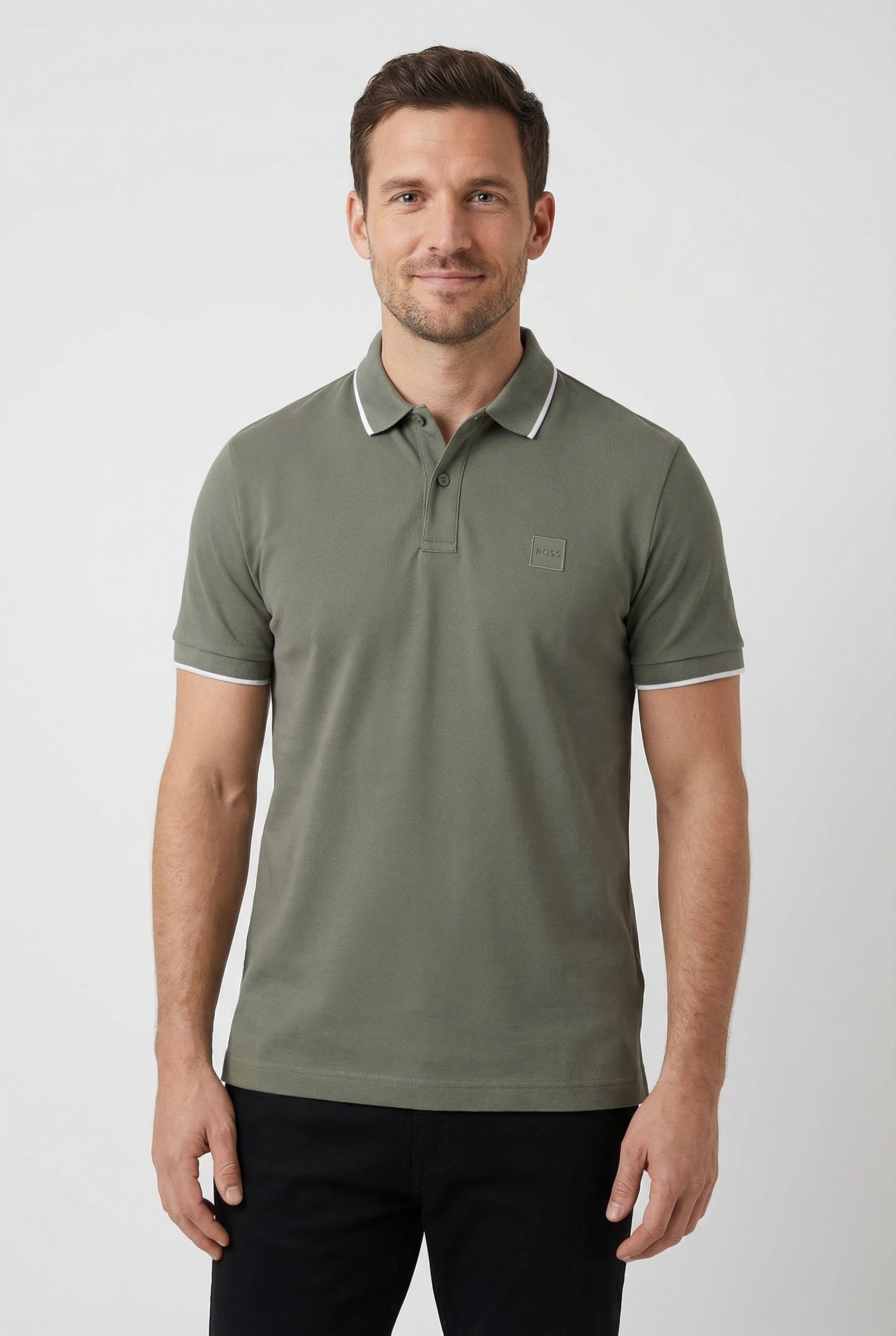 BOSS ORANGE Poloshirt »Passertip« mit BOSS Logo-Badge
