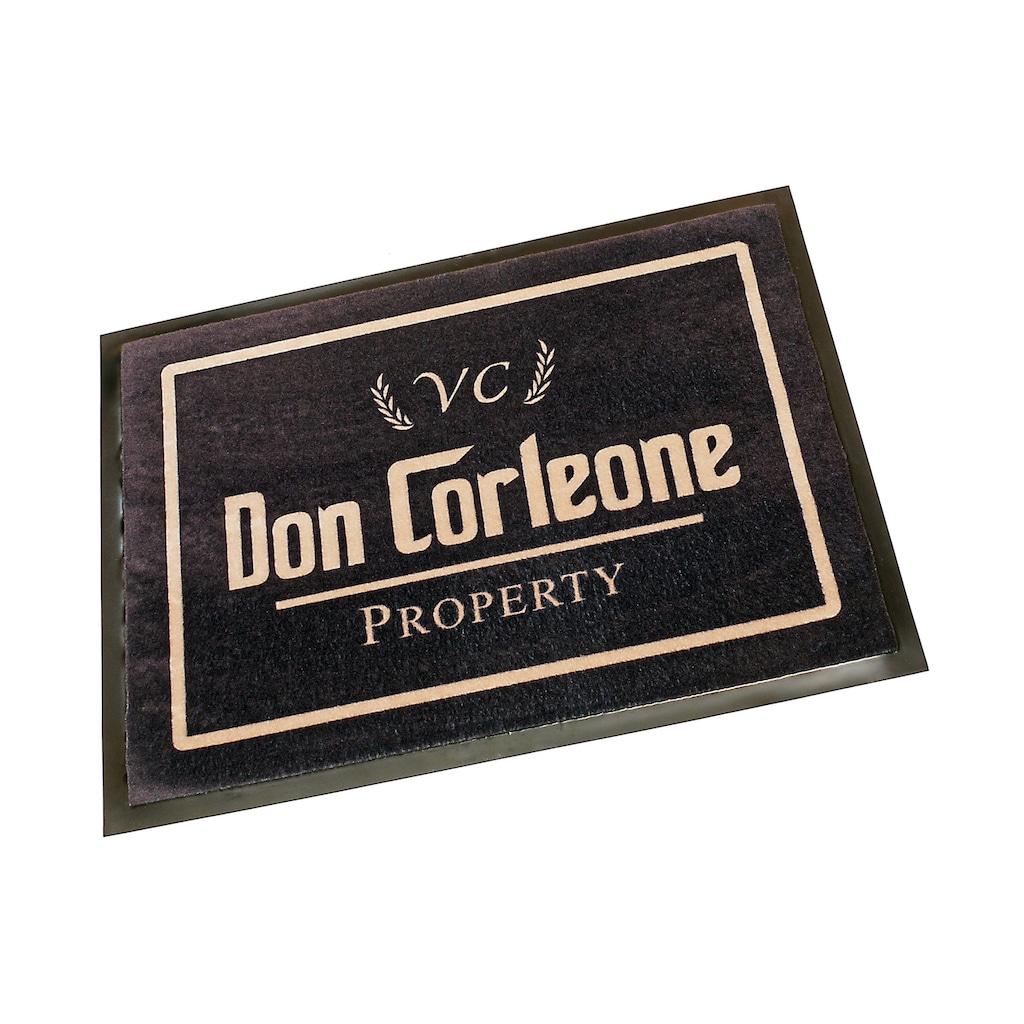 HANSE Home Fußmatte »Don Corleone - Mafia«, rechteckig, mit Spruch, Schrift, Robust, gummierte Rückseite, Waschbar