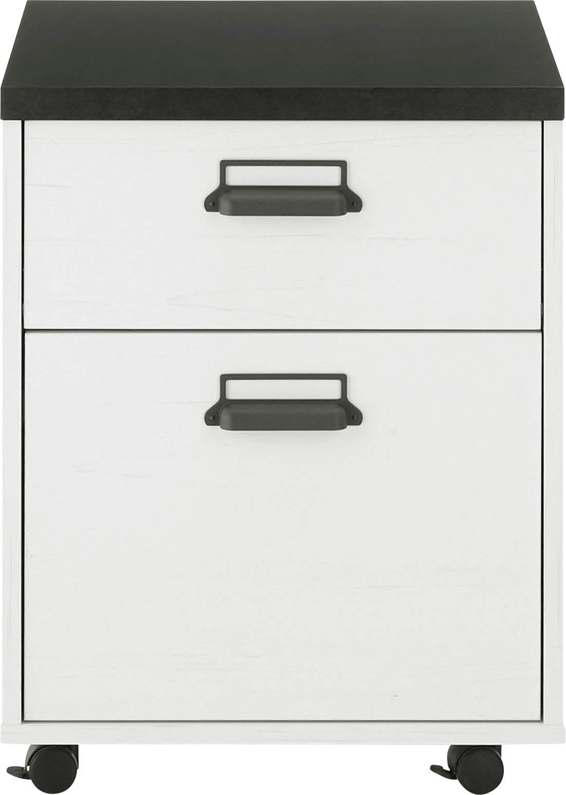 Home affaire Rollcontainer »SHERWOOD«, mit Apothekergriffen aus Metall, Breite 47 cm, Soft-Close-Funktion