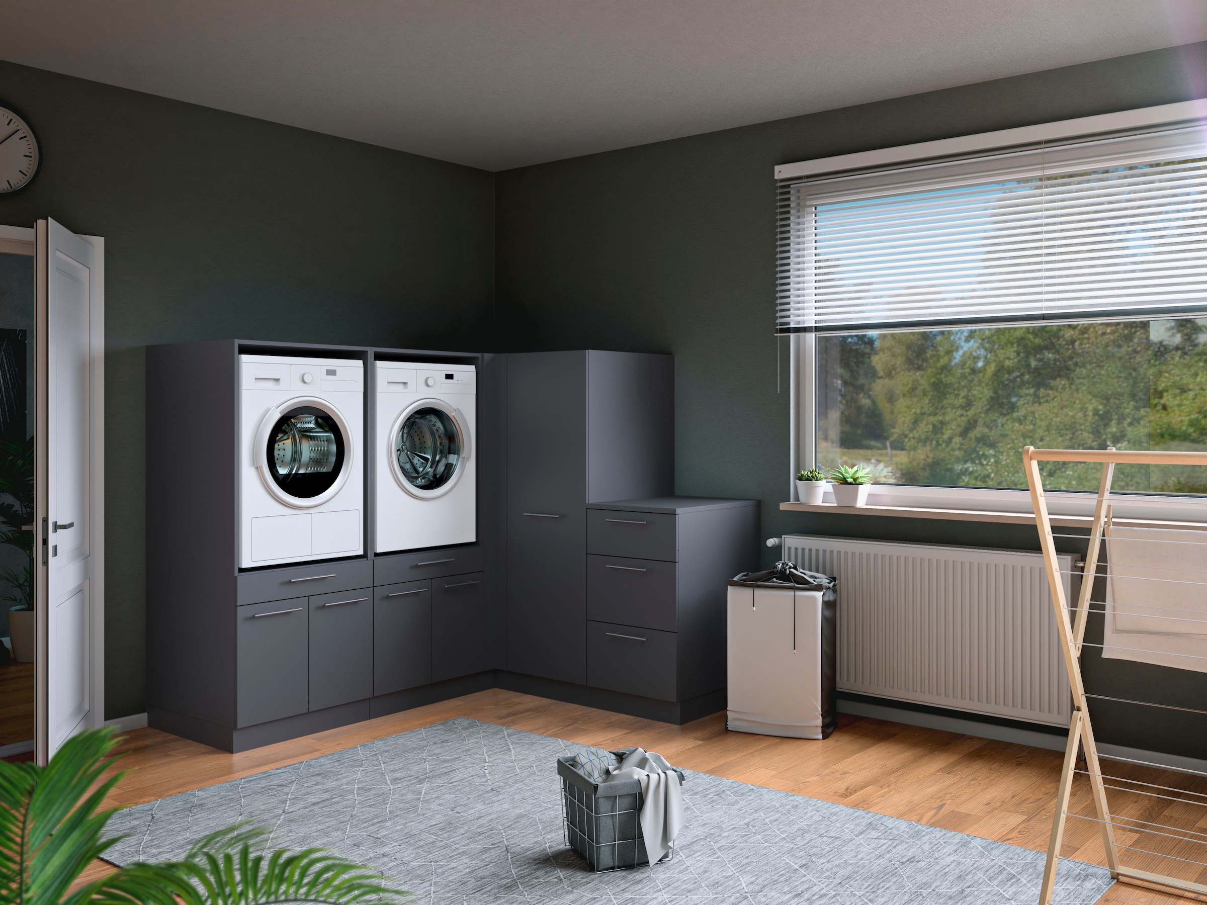 Laundreezy Mehrzweckschrank-Set »Laundreezy, 4-tlg. Mehrzweckschrank-Set B/H/T 203/162/68 cm« 4 Stk. tlg.