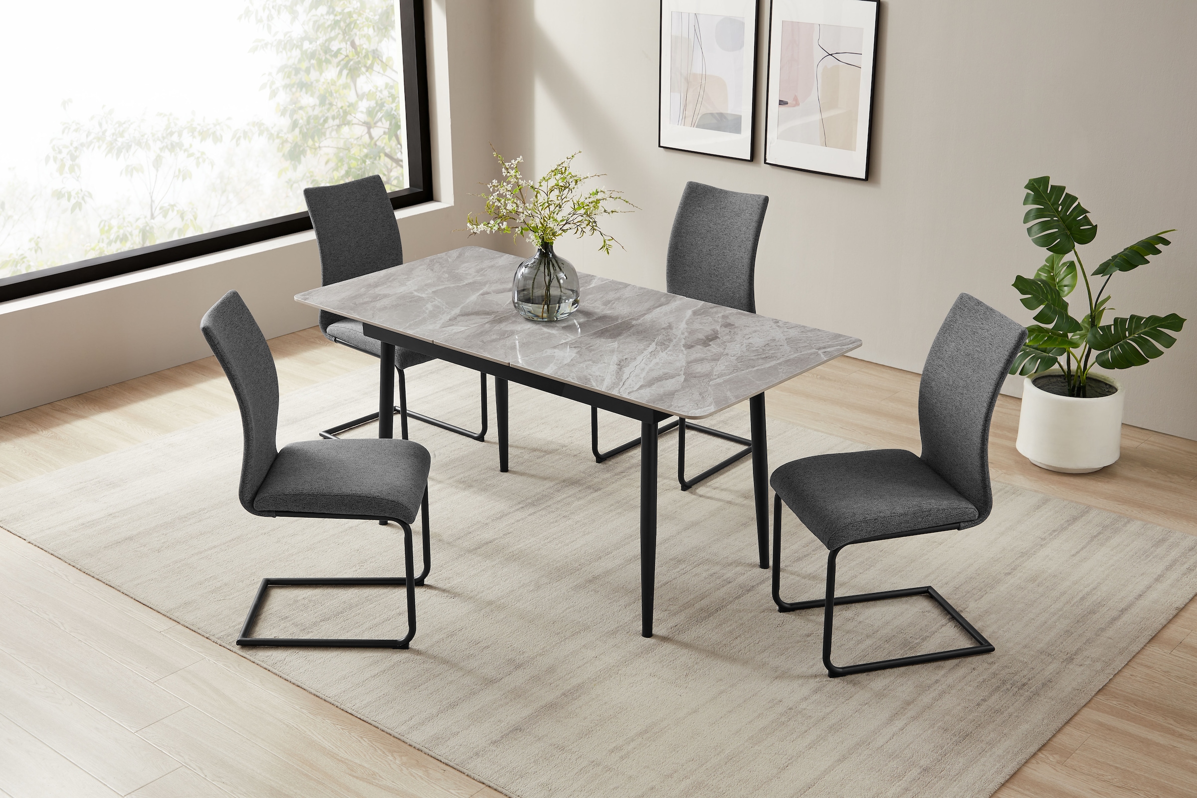 OTTO home Esstisch »Ryla« robuste Sintersteinplatte, pflegeleichte Oberfläche, stabiles Gestell