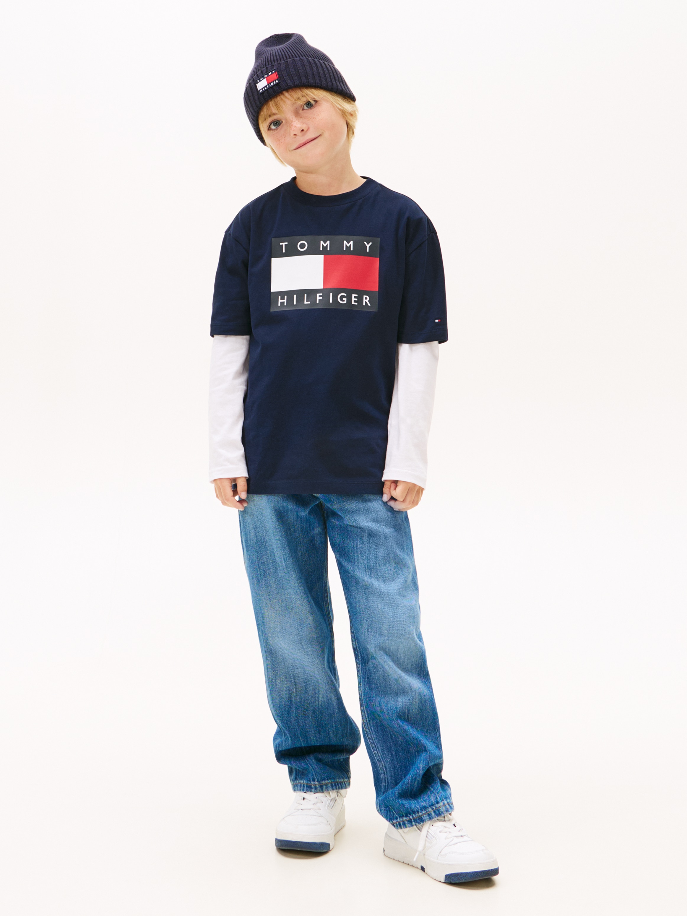 Tommy Hilfiger T-Shirt Regular fit, für Kinder bis 16 Jahre, Print