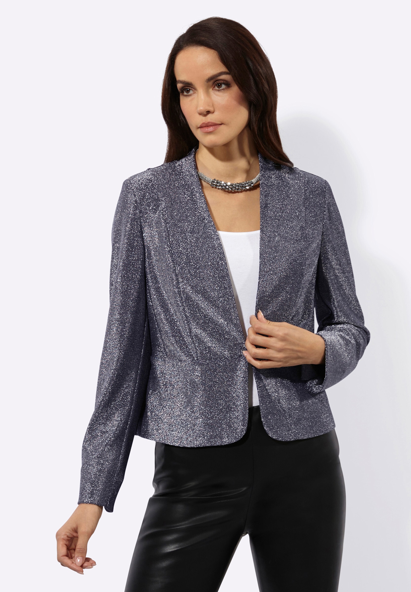 creation L Kurzblazer »Jersey-Blazer Jerseyblazer mit Schößchen«
