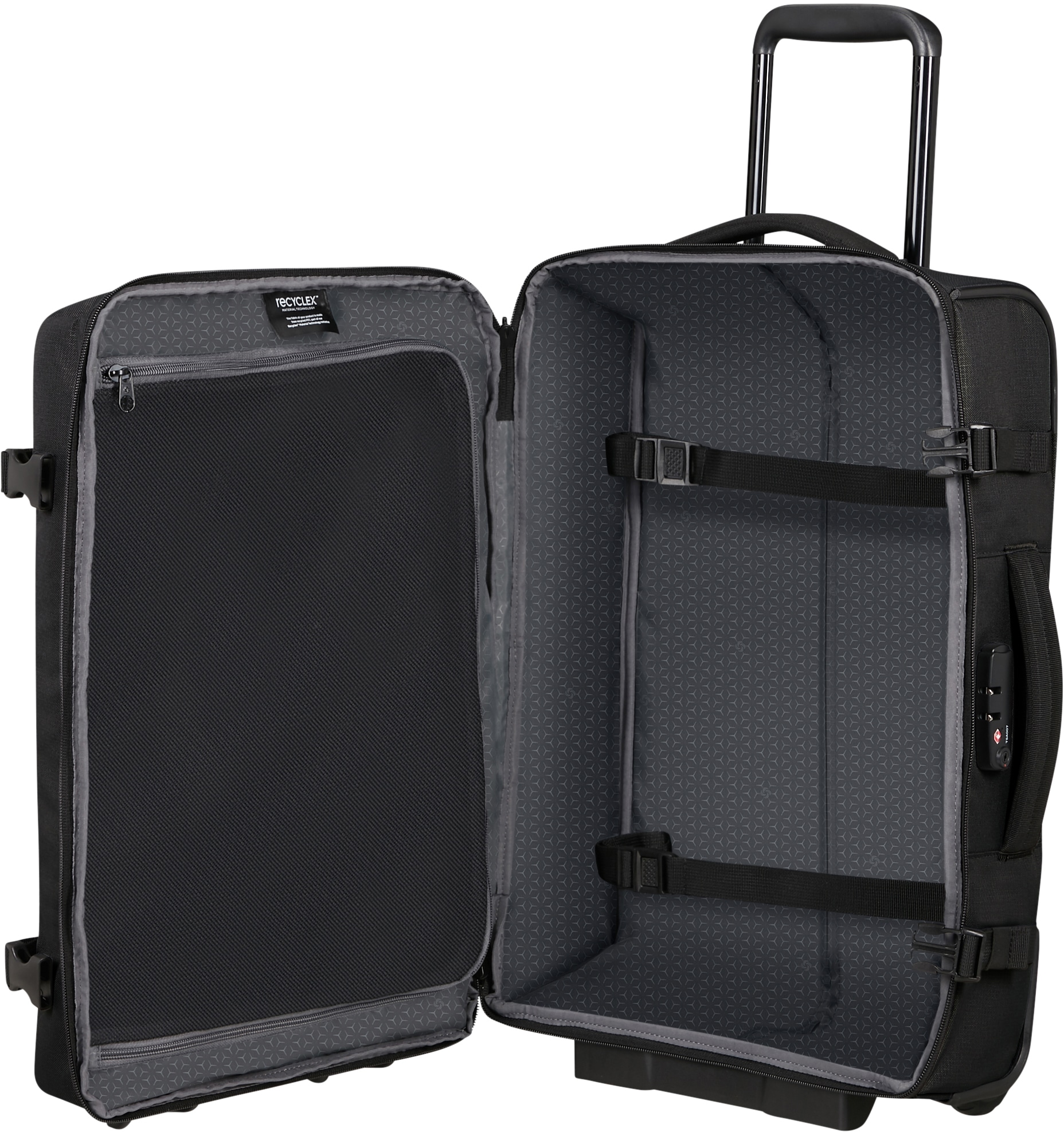 Samsonite Weichgepäck-Trolley »ROADER, verschiedene Größen«, 2 Rollen, Reisekoffer Trolley TSA-Zahlenschloss Volumenerweiterung