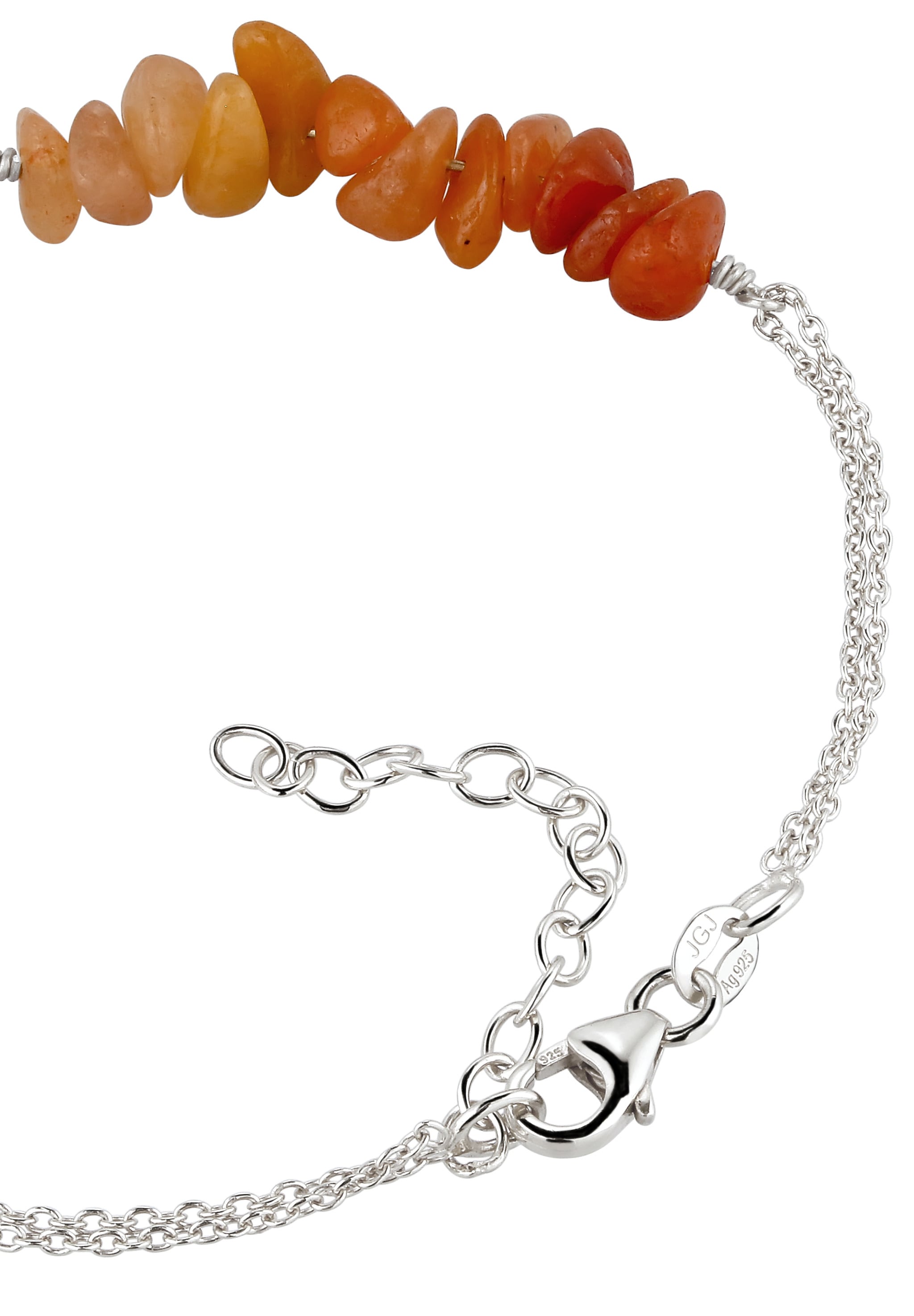 Elli Armkette »Armband Sonne Aventurin Braun 925 Sterling Silber«