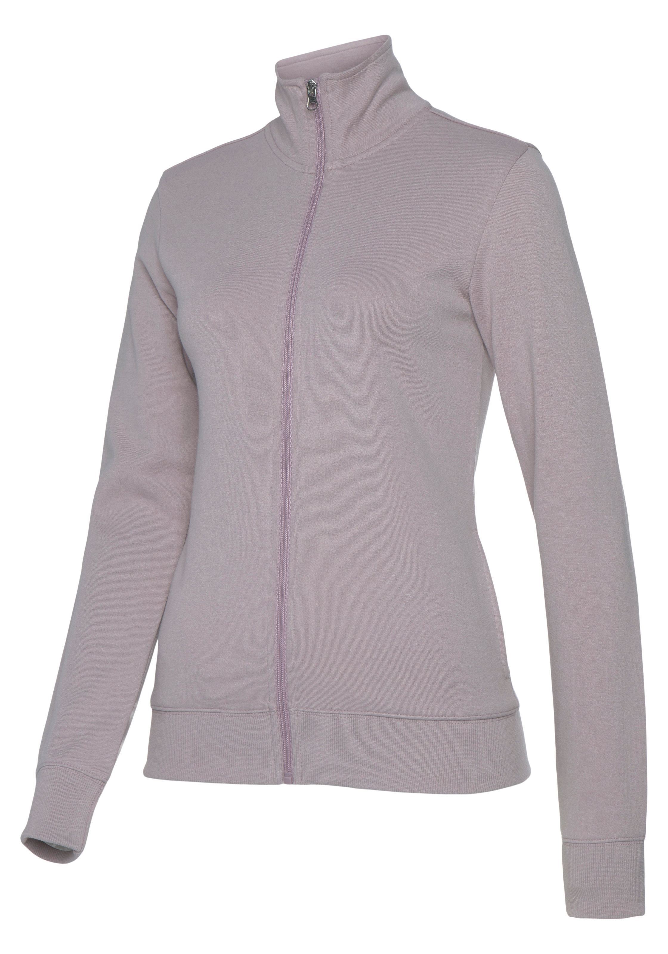 Bench. Loungewear Sweatjacke, (1 tlg.), mit bestickten Stehkragen, Loungeanzug