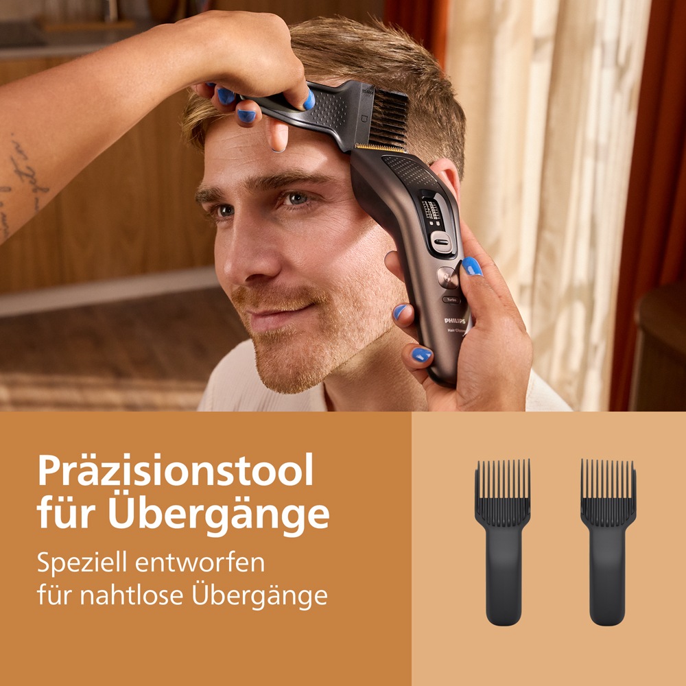 Philips Haarschneider »Serie 9000 HC9722/15« 3 Aufsätze 28 Längeneinstellungen, Precision Fade Tools und Turbo Modus