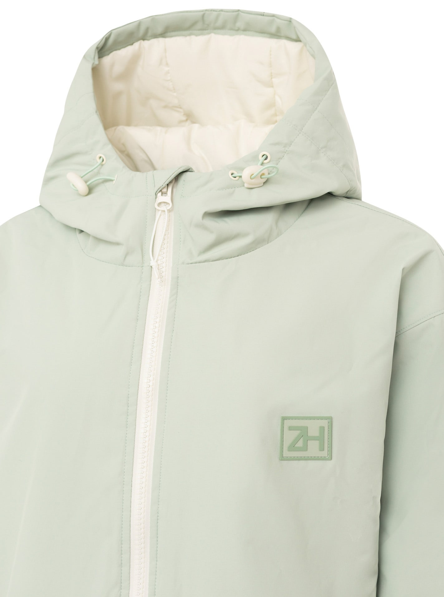 Zwillingsherz Kurzmantel »"Oversize Windjacke ZH"« Kapuze, Reißverschluss, seitliche Taschen, leicht wattiert