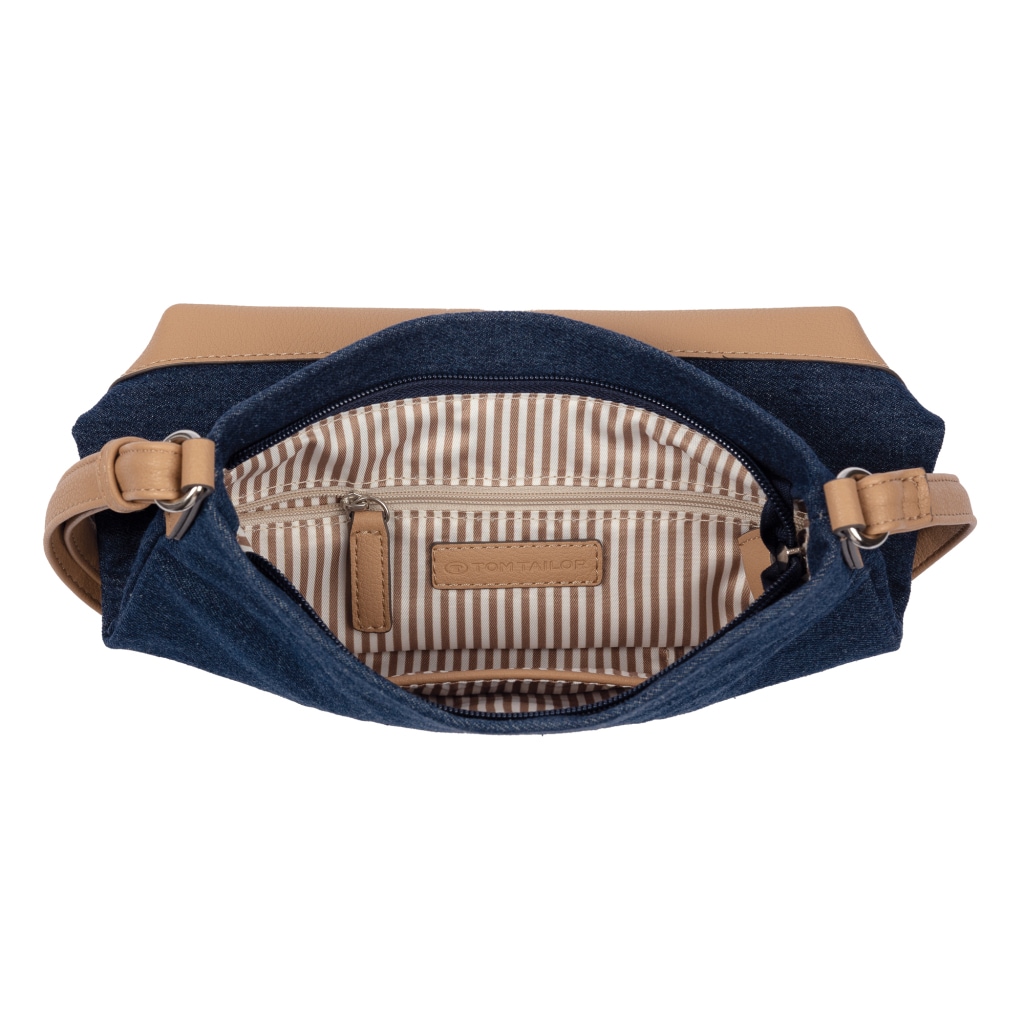 TOM TAILOR Umhängetasche »Gilda« Damen Schultertasche in sommerlichem Streifen-Look