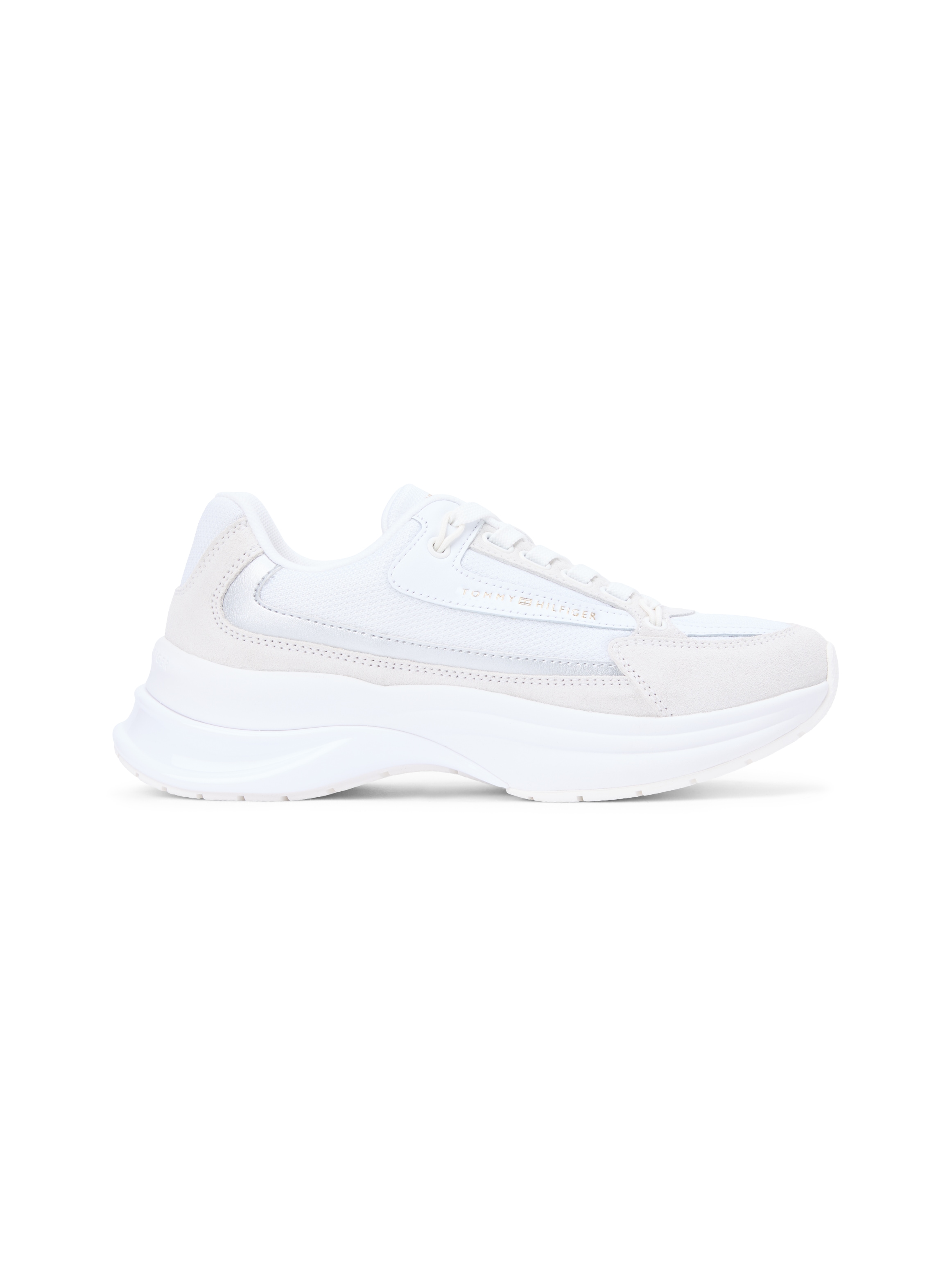 Tommy Hilfiger Keilsneaker »TH SPORTY CHIC RUNNER«  Keilabsatz, Freizeitschuh, Halbschuh, Schnürer mit Kontrastbesatz