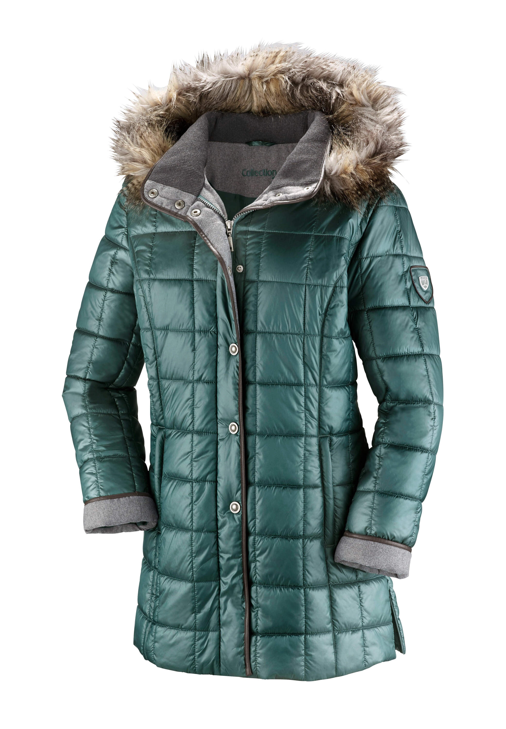 Witt Steppjacke »Jacke Steppjacke mit Reißverschluss-Seitenschlitzen« Abnehmbare Kapuze