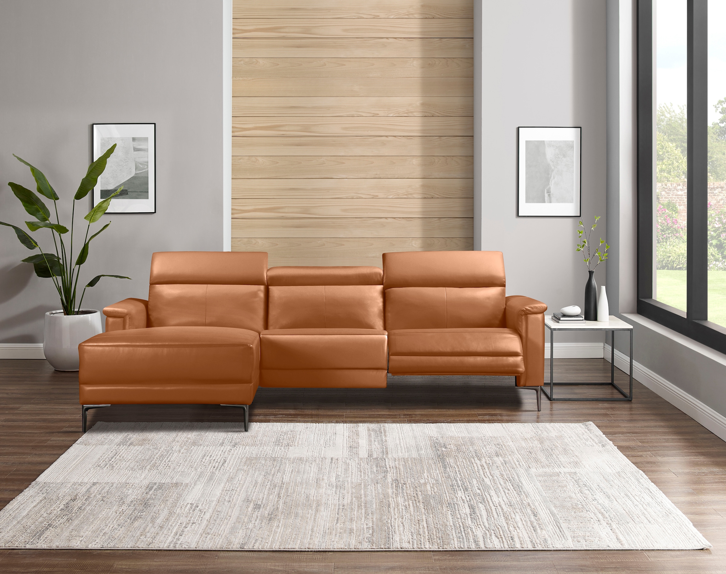Places of Style Ecksofa Lund, mit man. o. elektr. Relaxfunktion und USB/ Kopfteilverstellung