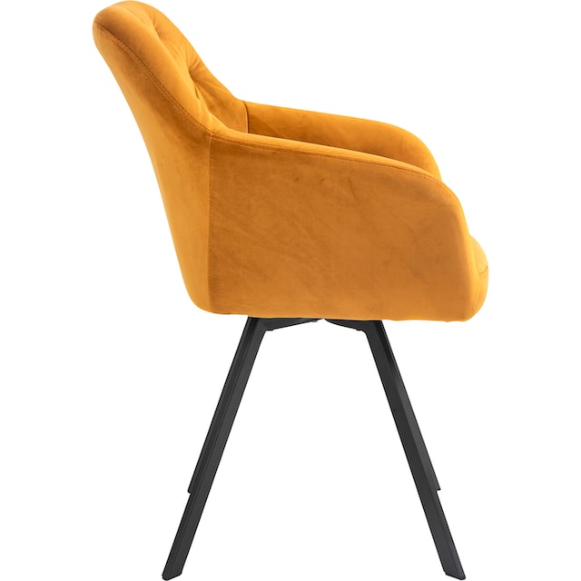 SalesFever Armlehnstuhl, 1 St., Samt, 360° Drehplatte unter der Sitzfläche  online kaufen